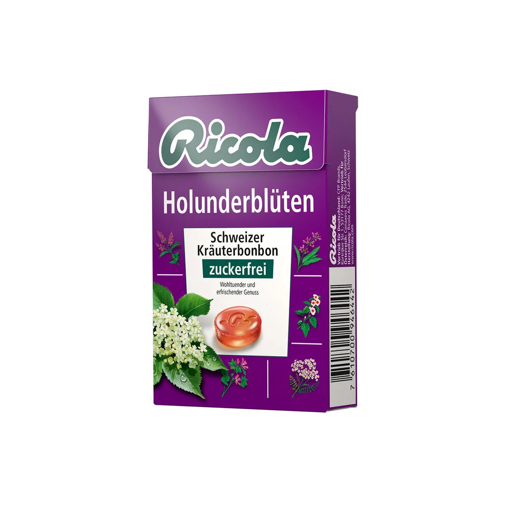 RICOLA o.Z.Box Holunderblüten Bonbons Abbildung für RICOLA o.Z.Box Holunderblüten Bonbons