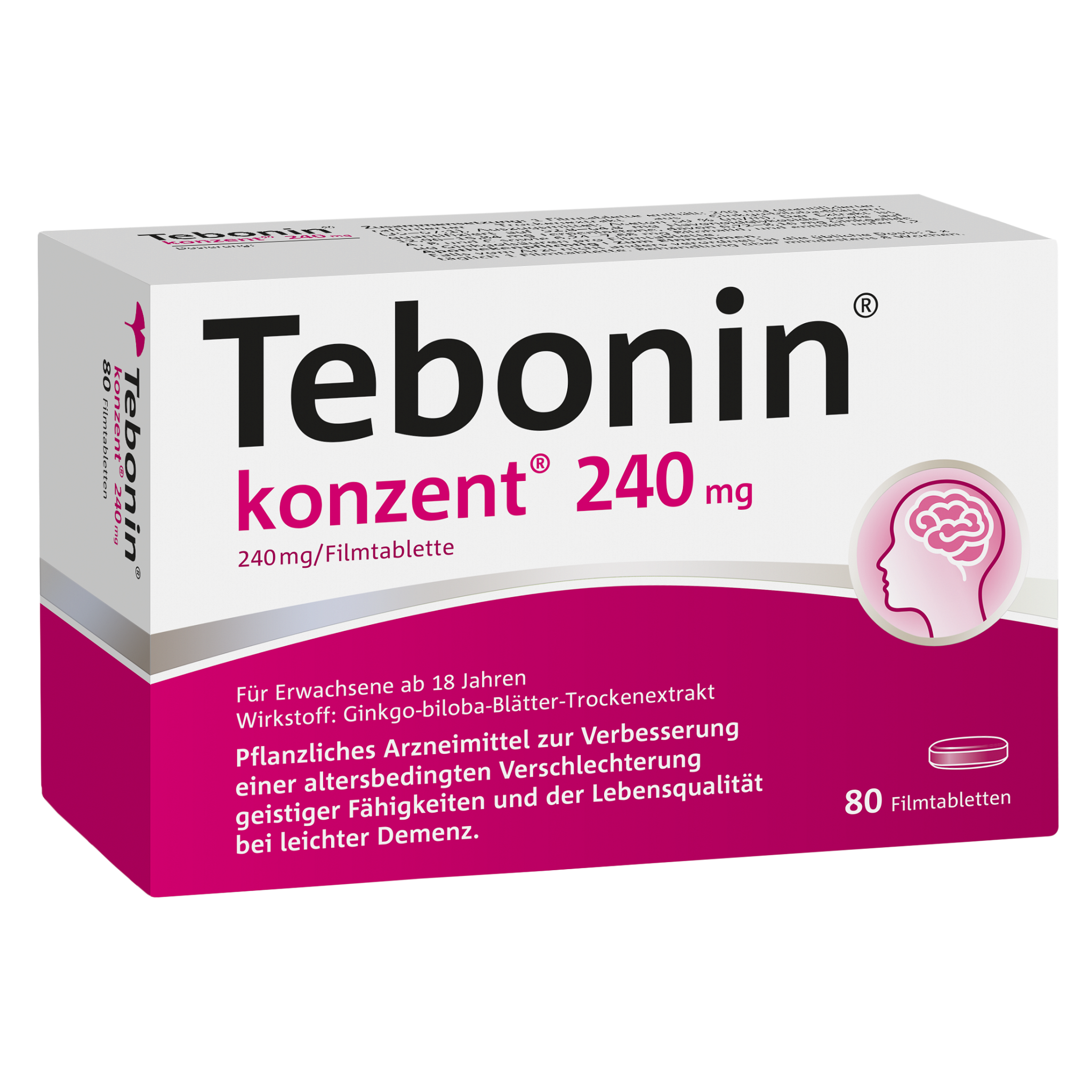 TEBONIN konzent 240 mg Filmtabletten Abbildung für TEBONIN konzent 240 mg Filmtabletten