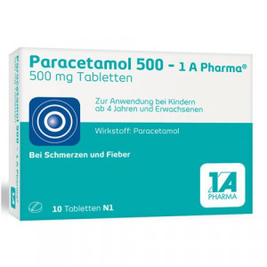 PARACETAMOL 500-1A Pharma Tabletten Abbildung für PARACETAMOL 500-1A Pharma Tabletten