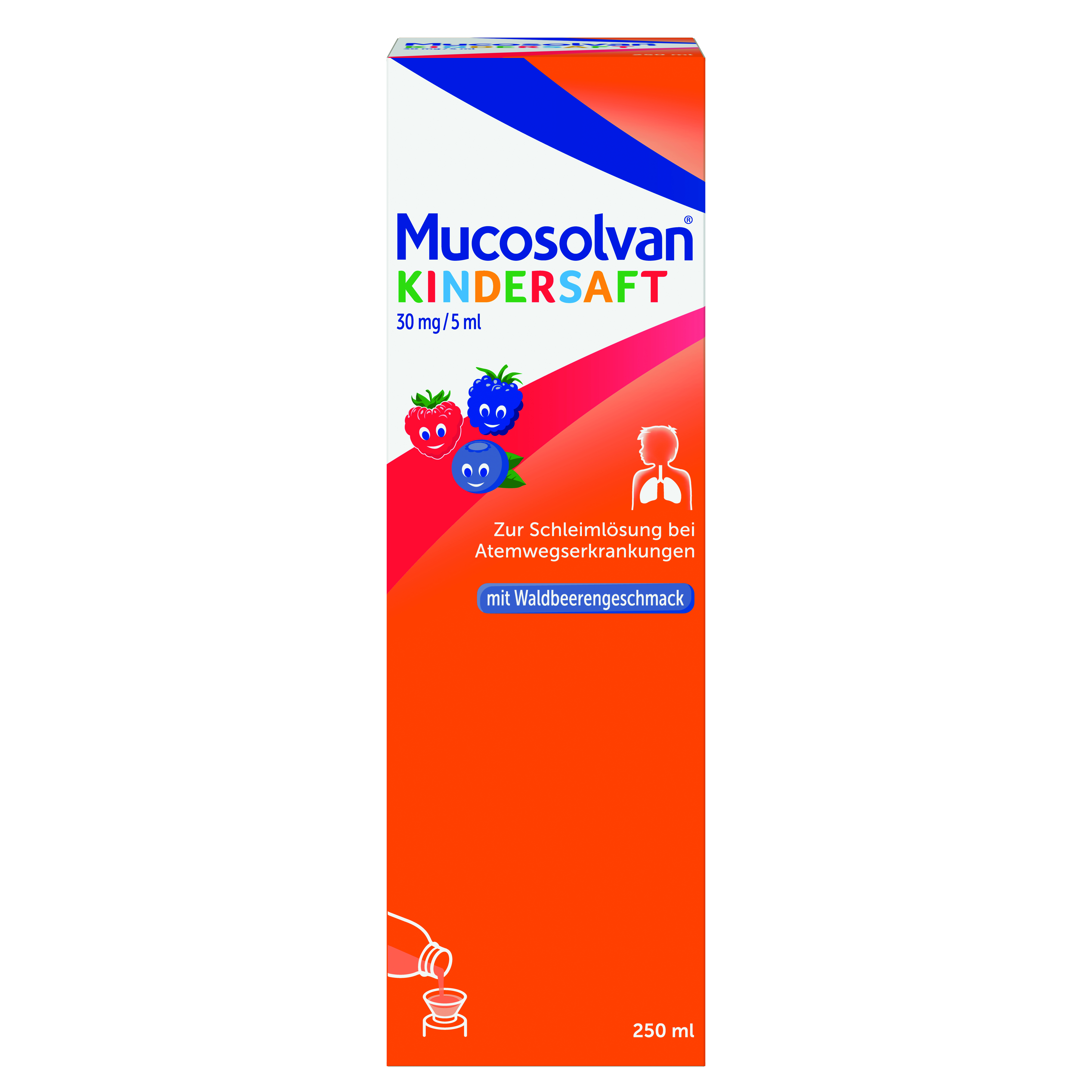 MUCOSOLVAN Kindersaft 30 mg/5 ml zur Schleimlösung bei Atemwegserkrankungen Abbildung für MUCOSOLVAN Kindersaft 30 mg/5 ml zur Schleimlösung bei Atemwegserkrankungen