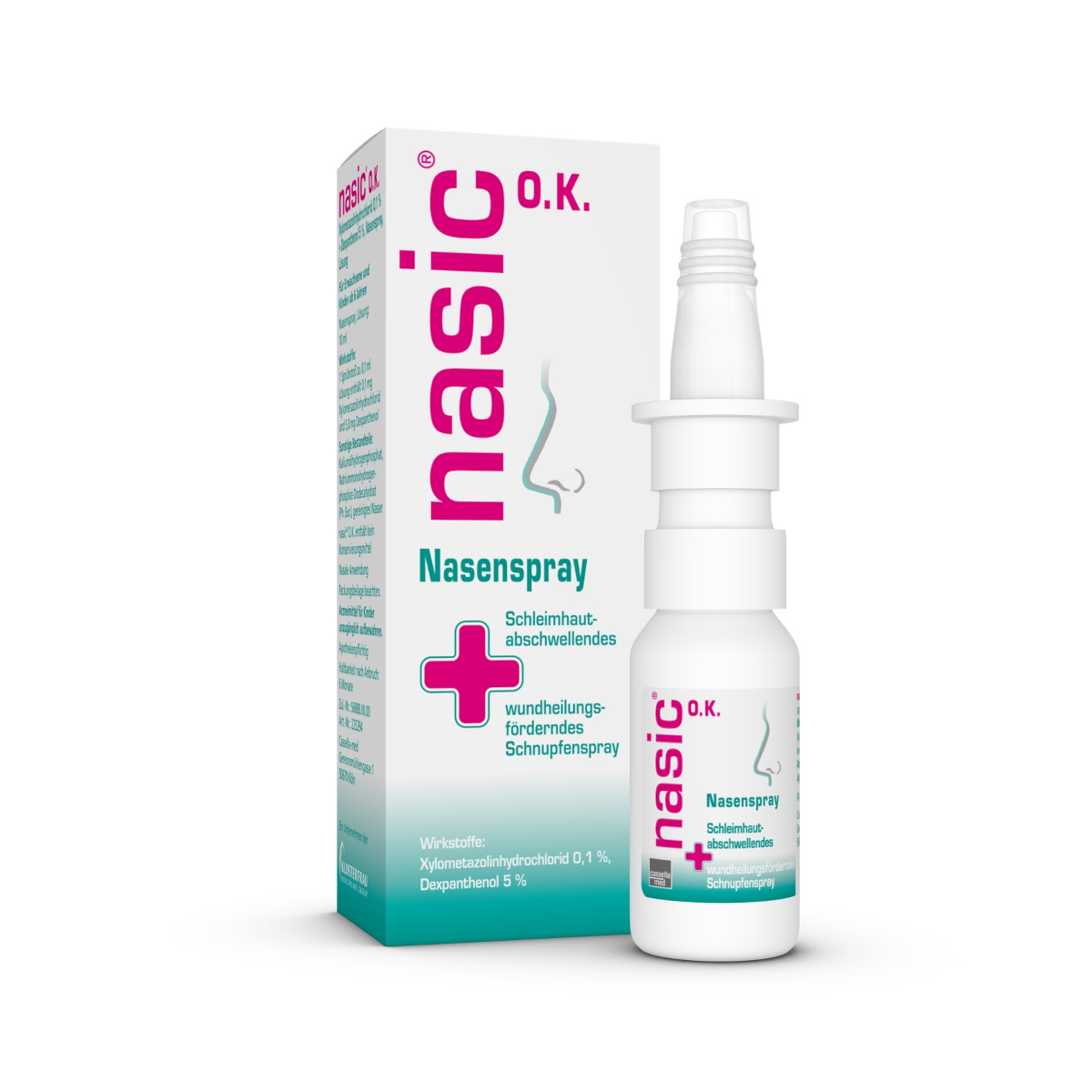 NASIC o.K. Nasenspray ohne Konservierungsstoffe schleimhautabschwellendes & wundheilungsförderndes Schnupfenspray Abbildung für NASIC o.K. Nasenspray ohne Konservierungsstoffe schleimhautabschwellendes & wundheilungsförderndes Schnupfenspray