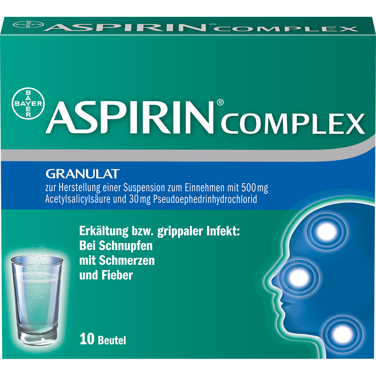 ASPIRIN COMPLEX Granulat bei Schnupfen, erkältungsbedingten Schmerzen, Fieber, lösliche Darreichungsform Abbildung für ASPIRIN COMPLEX Granulat bei Schnupfen, erkältungsbedingten Schmerzen, Fieber, lösliche Darreichungsform