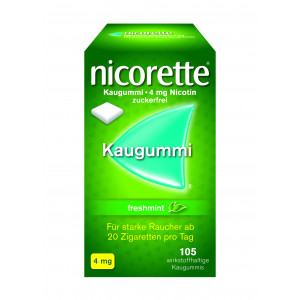 NICORETTE 4 mg freshmint Kaugummi Abbildung für NICORETTE 4 mg freshmint Kaugummi