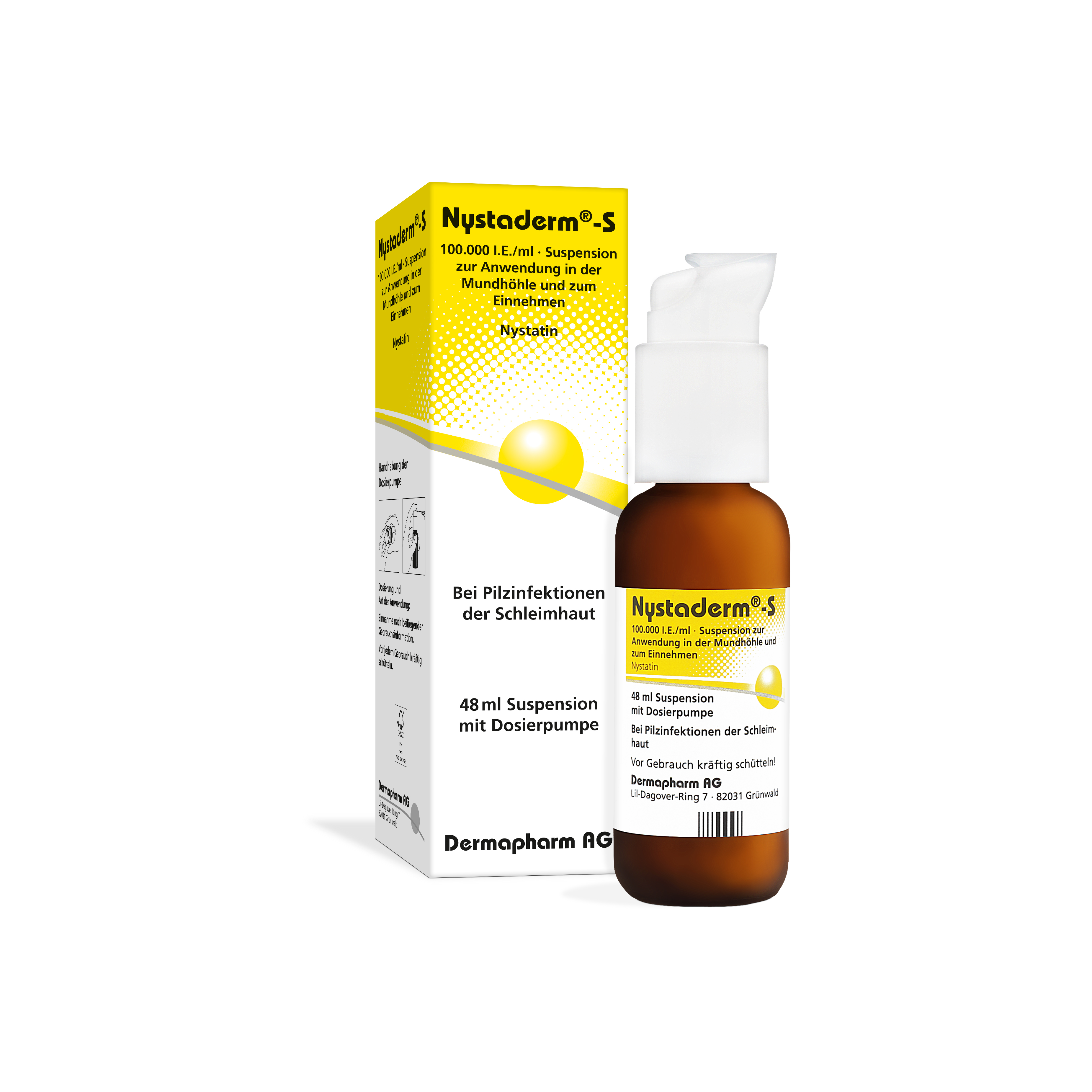 NYSTADERM S Suspension Dosierpumpe Abbildung für NYSTADERM S Suspension Dosierpumpe