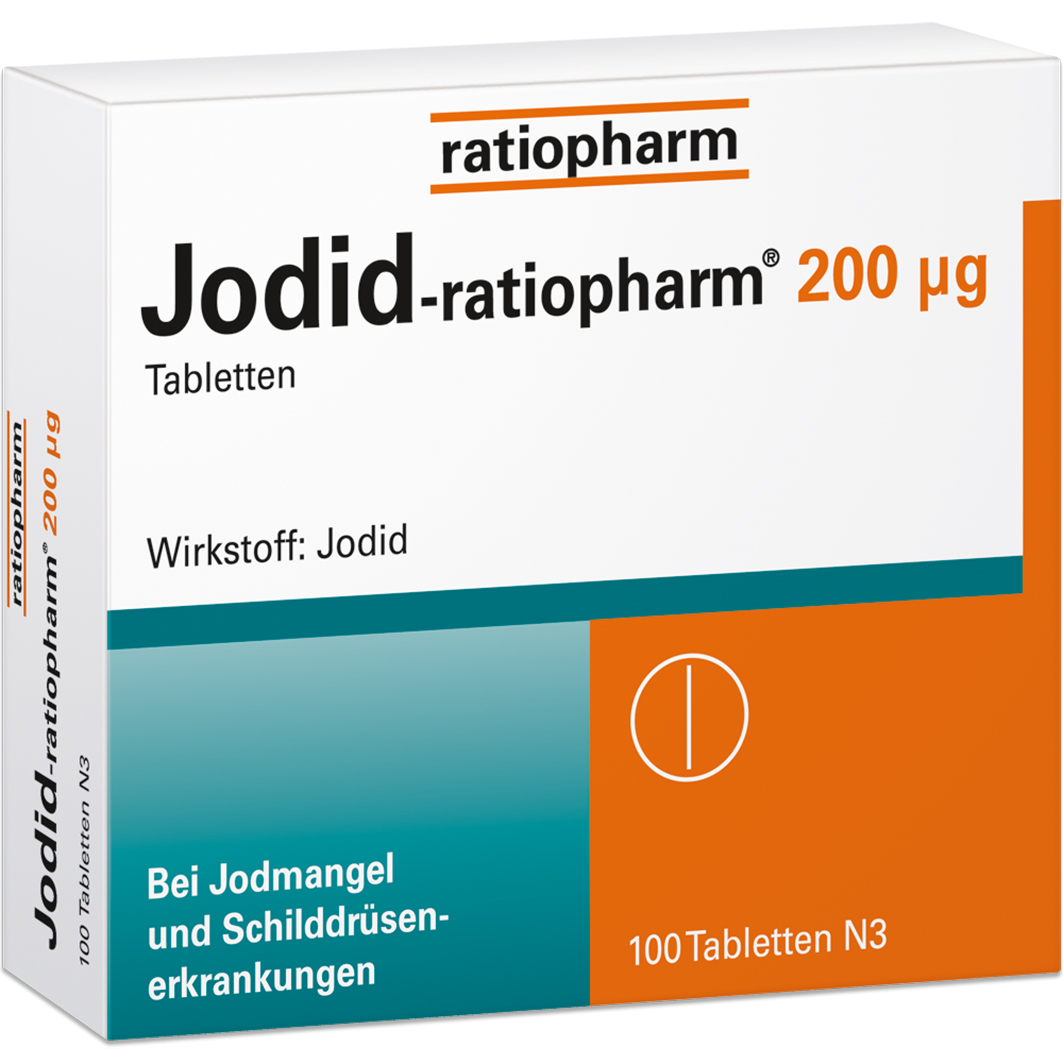 JODID-ratiopharm 200 μg Tabletten Abbildung für JODID-ratiopharm 200 μg Tabletten