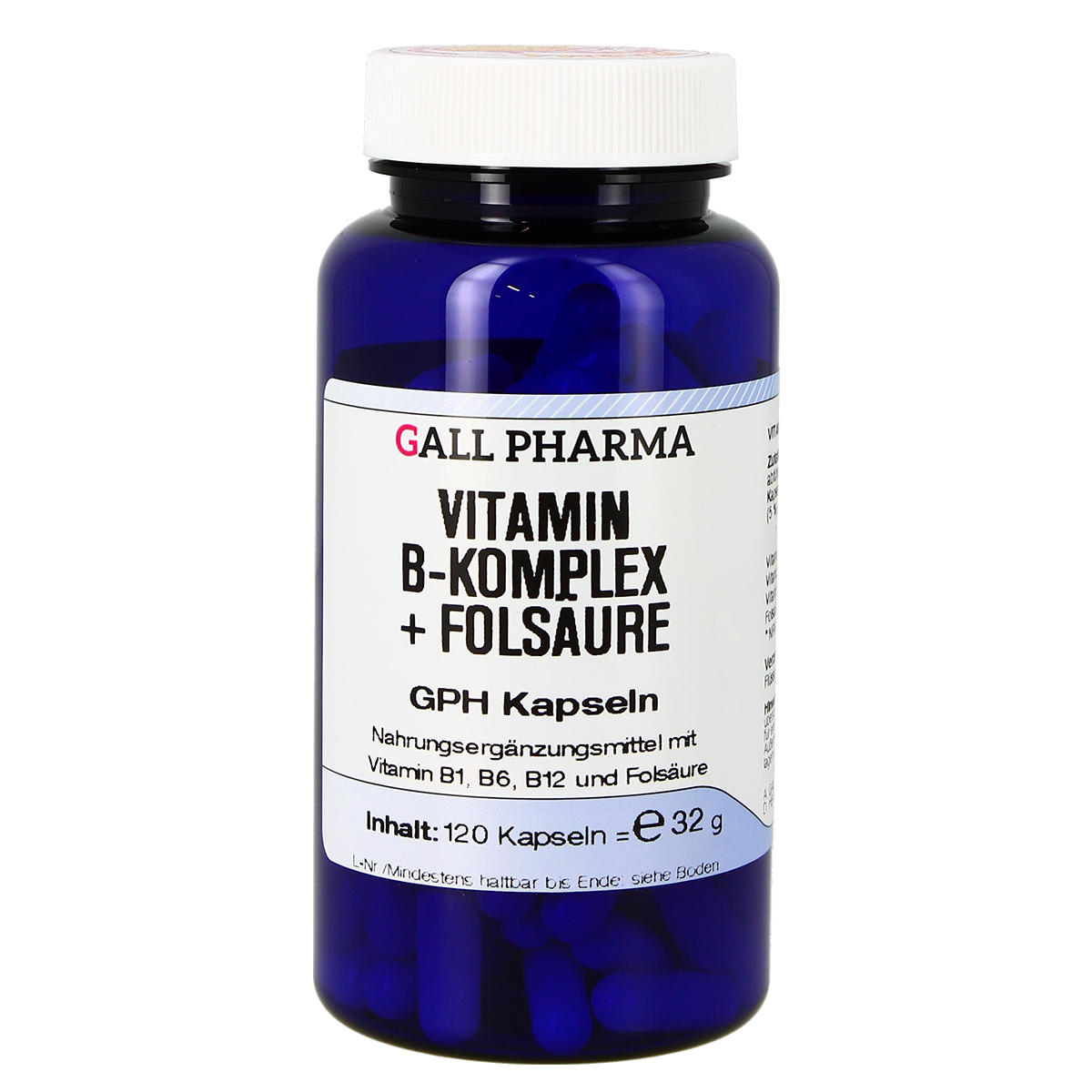 VITAMIN B KOMPLEX+Folsäure GPH Kapseln Abbildung für VITAMIN B KOMPLEX+Folsäure GPH Kapseln