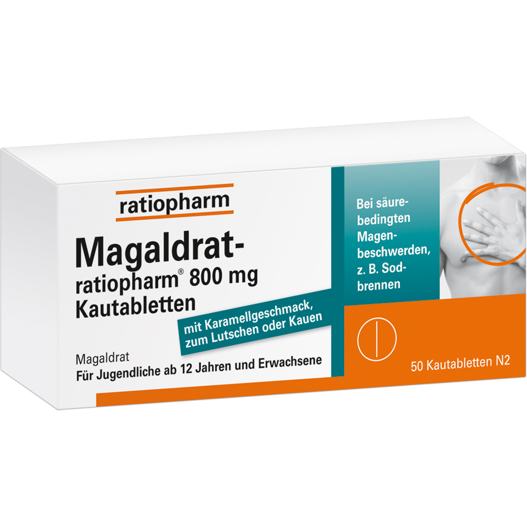 MAGALDRAT-ratiopharm 800 mg Tabletten Abbildung für MAGALDRAT-ratiopharm 800 mg Tabletten
