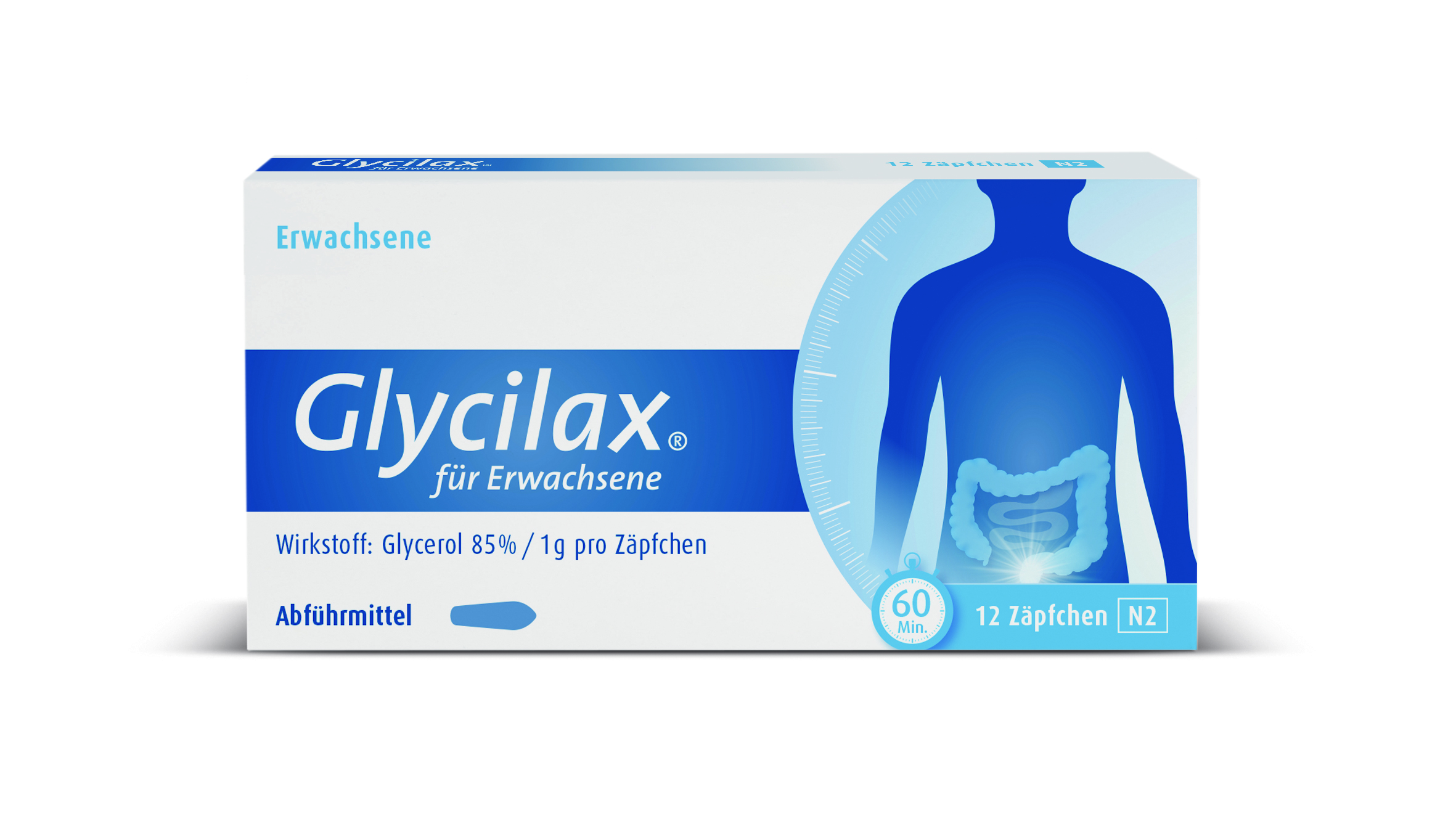 GLYCILAX Zäpfchen für Erwachsene Abbildung für GLYCILAX Zäpfchen für Erwachsene