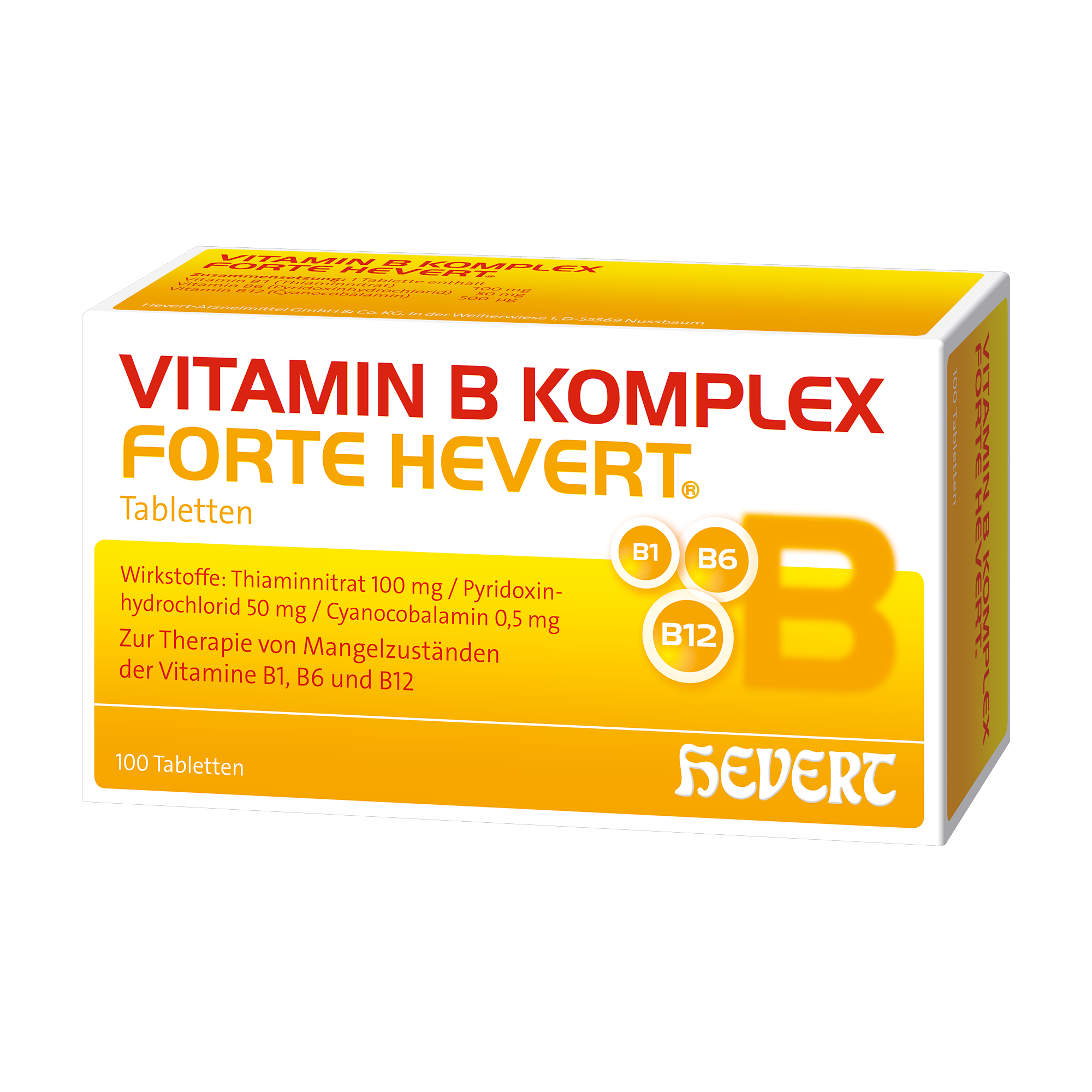 VITAMIN B KOMPLEX forte Hevert Tabletten Abbildung für VITAMIN B KOMPLEX forte Hevert Tabletten