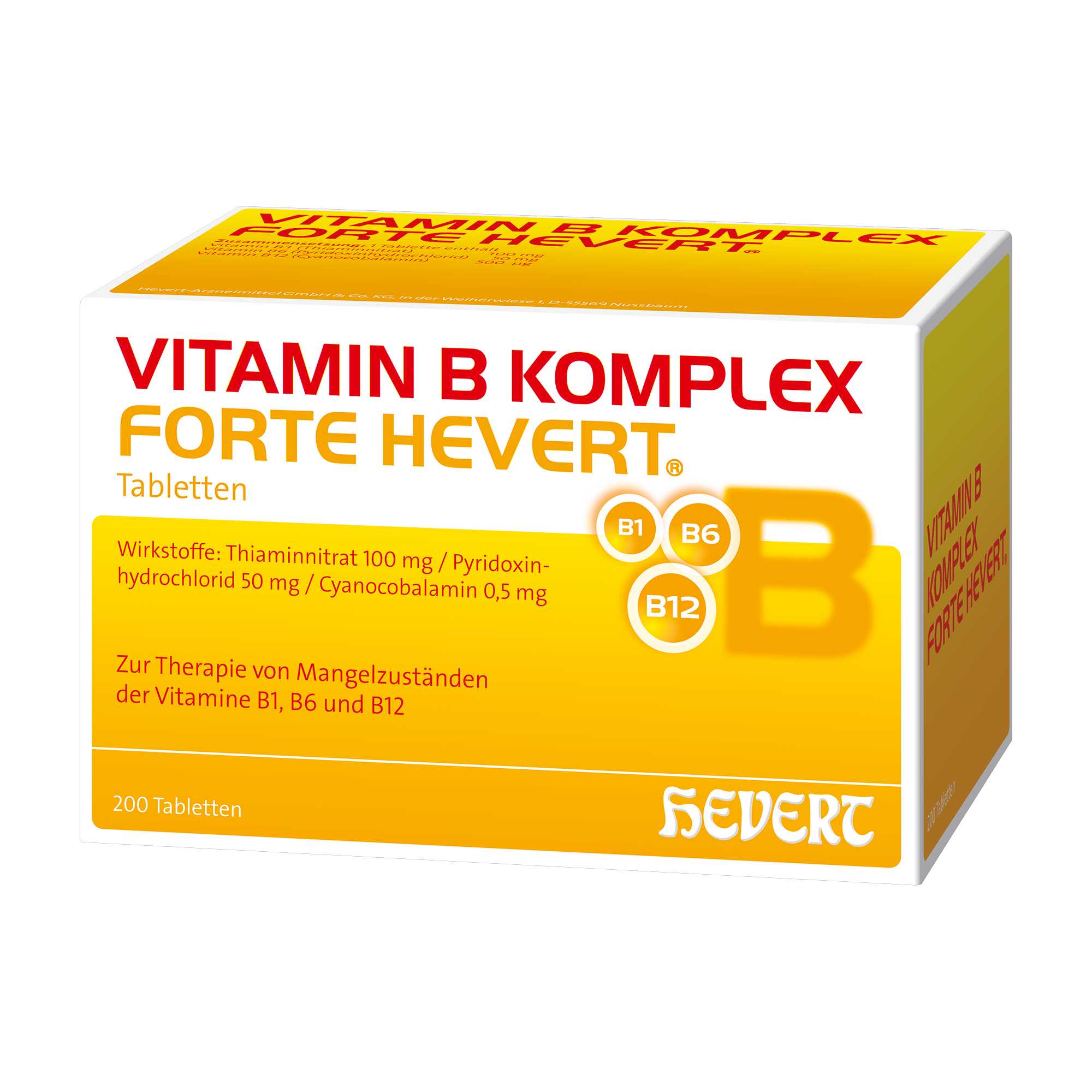 VITAMIN B KOMPLEX forte Hevert Tabletten Abbildung für VITAMIN B KOMPLEX forte Hevert Tabletten