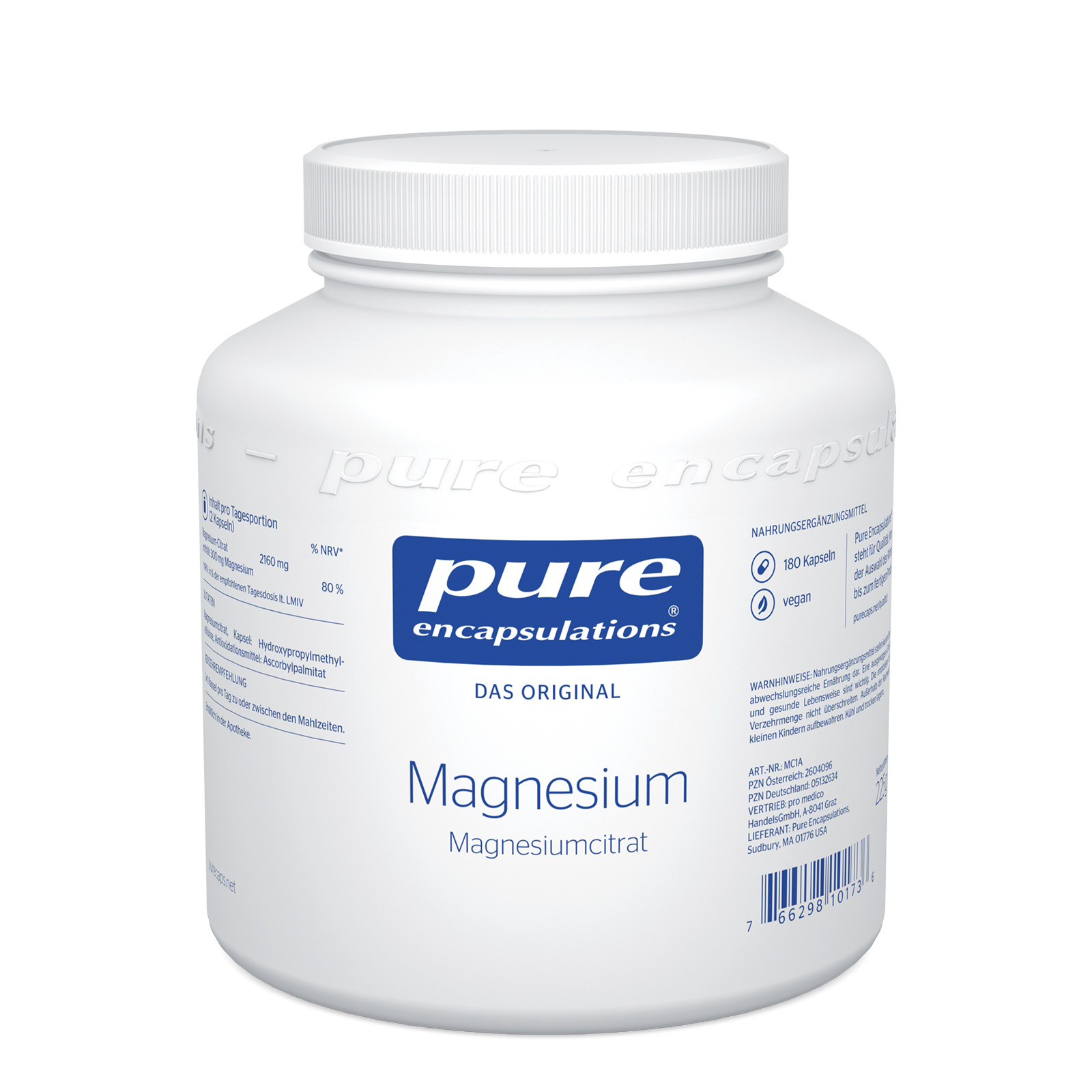 PURE ENCAPSULATIONS Magnesium Magn.Citrat Kapseln Abbildung für PURE ENCAPSULATIONS Magnesium Magn.Citrat Kapseln