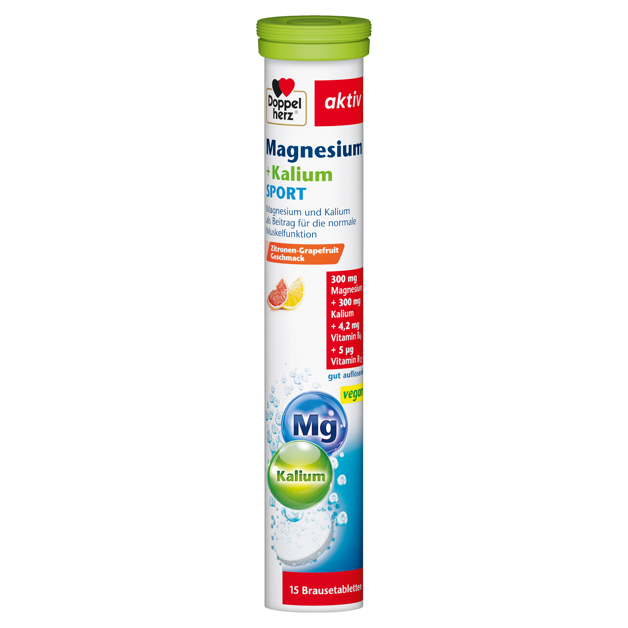 DOPPELHERZ Magnesium+Kalium Sport Brausetabletten Abbildung für DOPPELHERZ Magnesium+Kalium Sport Brausetabletten