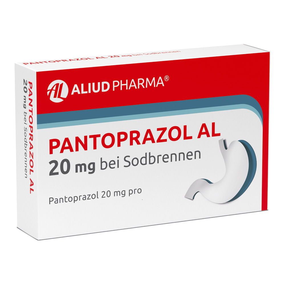 Pantoprazol AL 20 mg bei Sodbrennen Abbildung für Pantoprazol AL 20 mg bei Sodbrennen