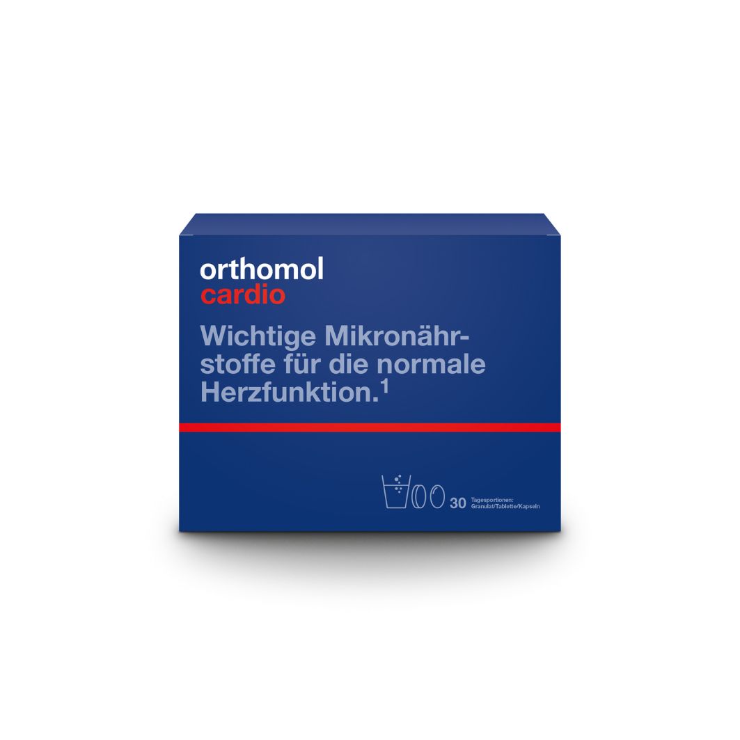 ORTHOMOL Cardio Granulat/Kaps./Tabl.Kombipack. Abbildung für ORTHOMOL Cardio Granulat/Kaps./Tabl.Kombipack.