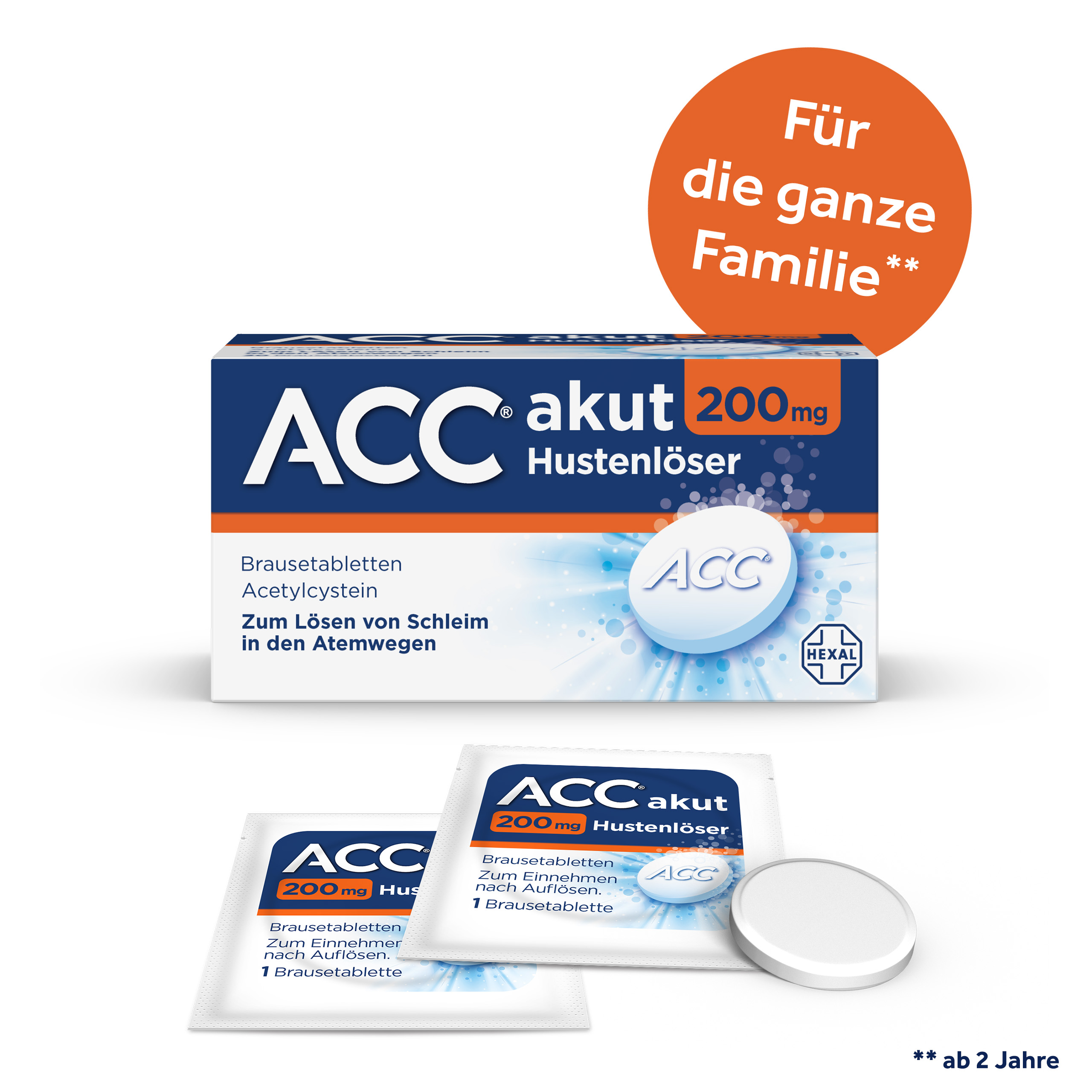 ACC akut 200 Brausetabletten Abbildung für ACC akut 200 Brausetabletten