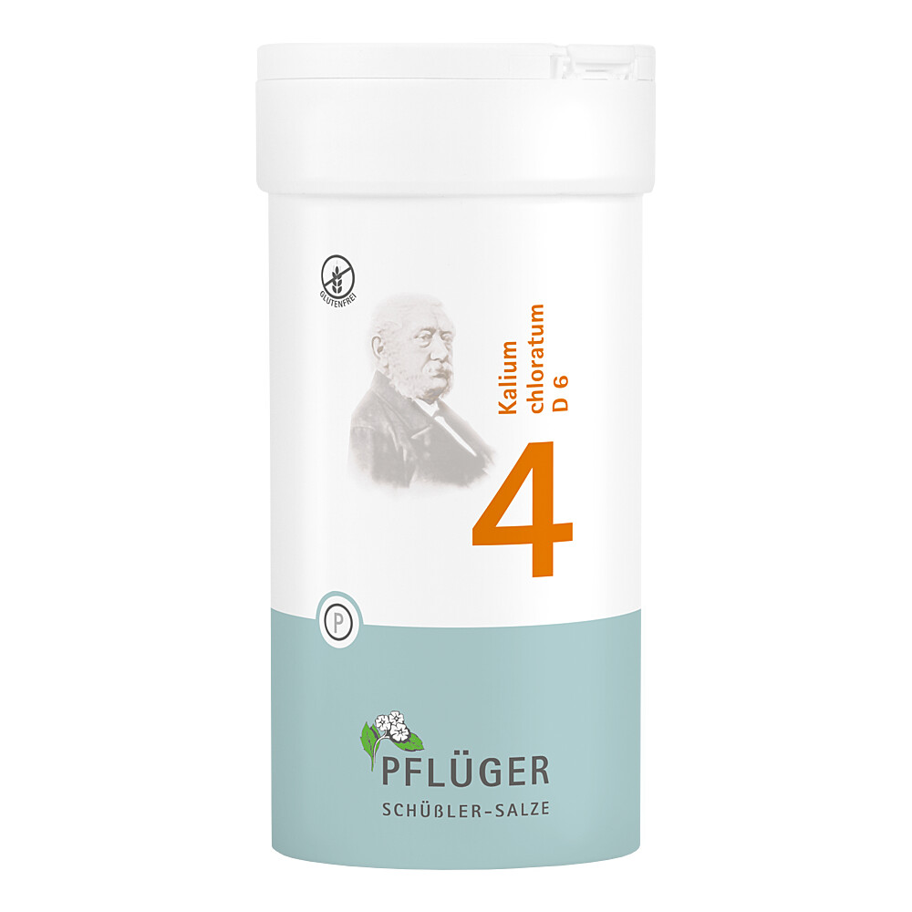 BIOCHEMIE Pflüger 4 Kalium chloratum D 6 Tabletten Abbildung für BIOCHEMIE Pflüger 4 Kalium chloratum D 6 Tabletten