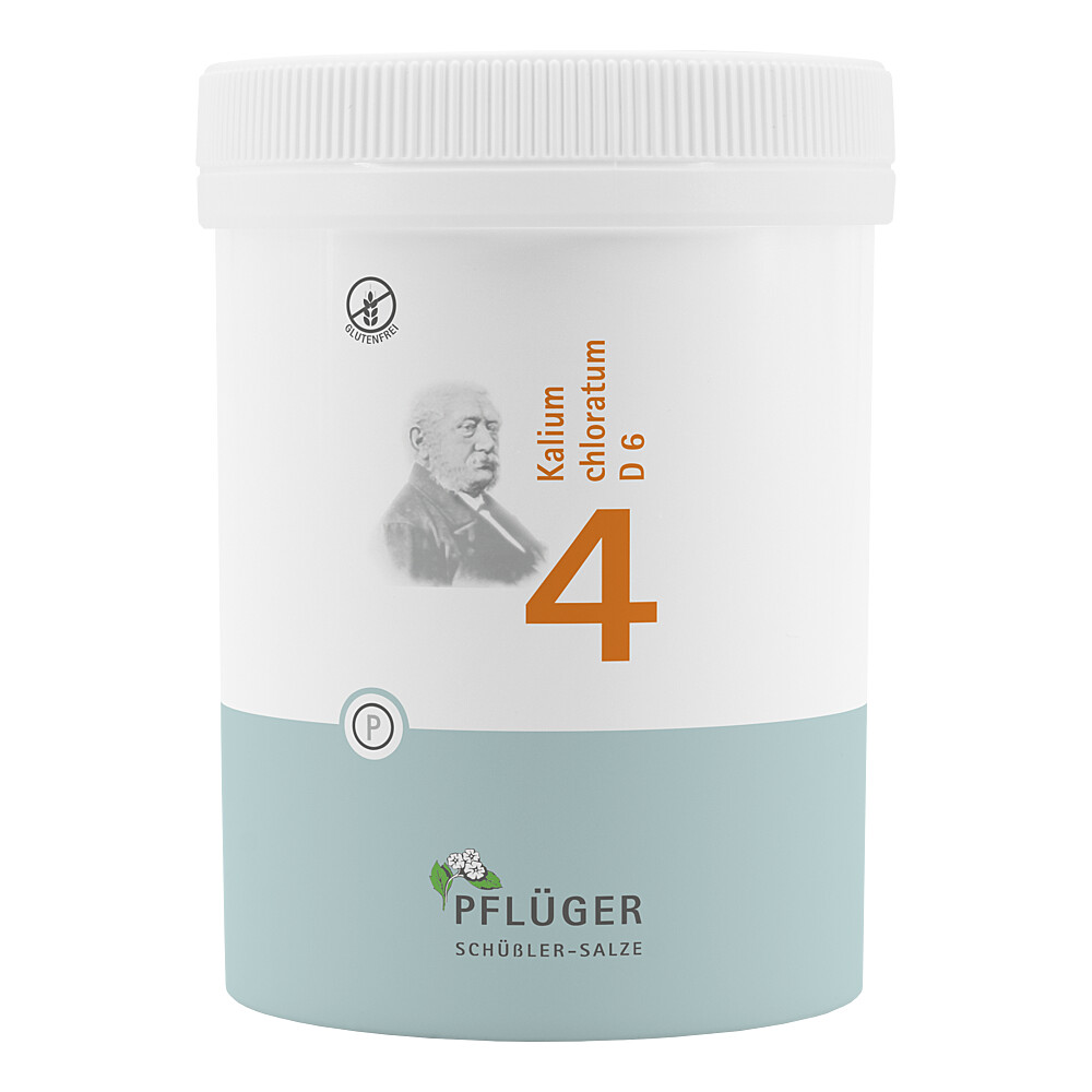 BIOCHEMIE Pflüger 4 Kalium chloratum D 6 Tabletten Abbildung für BIOCHEMIE Pflüger 4 Kalium chloratum D 6 Tabletten