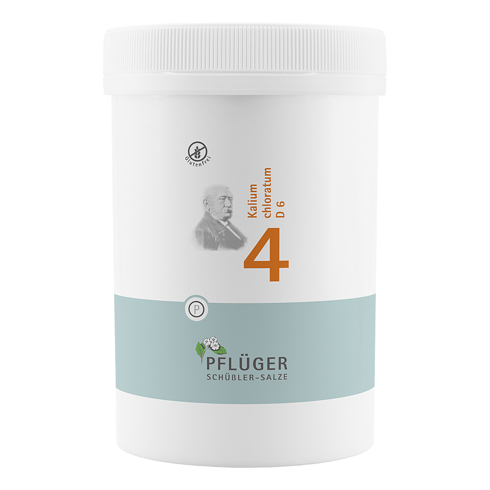 BIOCHEMIE Pflüger 4 Kalium chloratum D 6 Tabletten Abbildung für BIOCHEMIE Pflüger 4 Kalium chloratum D 6 Tabletten