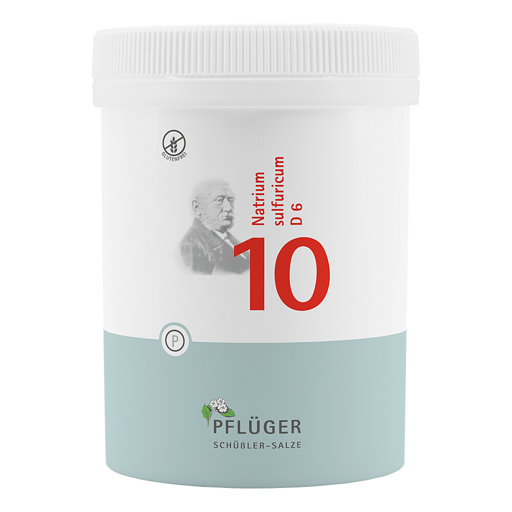BIOCHEMIE Pflüger 10 Natrium sulfuricum D 6 Tabl. Abbildung für BIOCHEMIE Pflüger 10 Natrium sulfuricum D 6 Tabl.