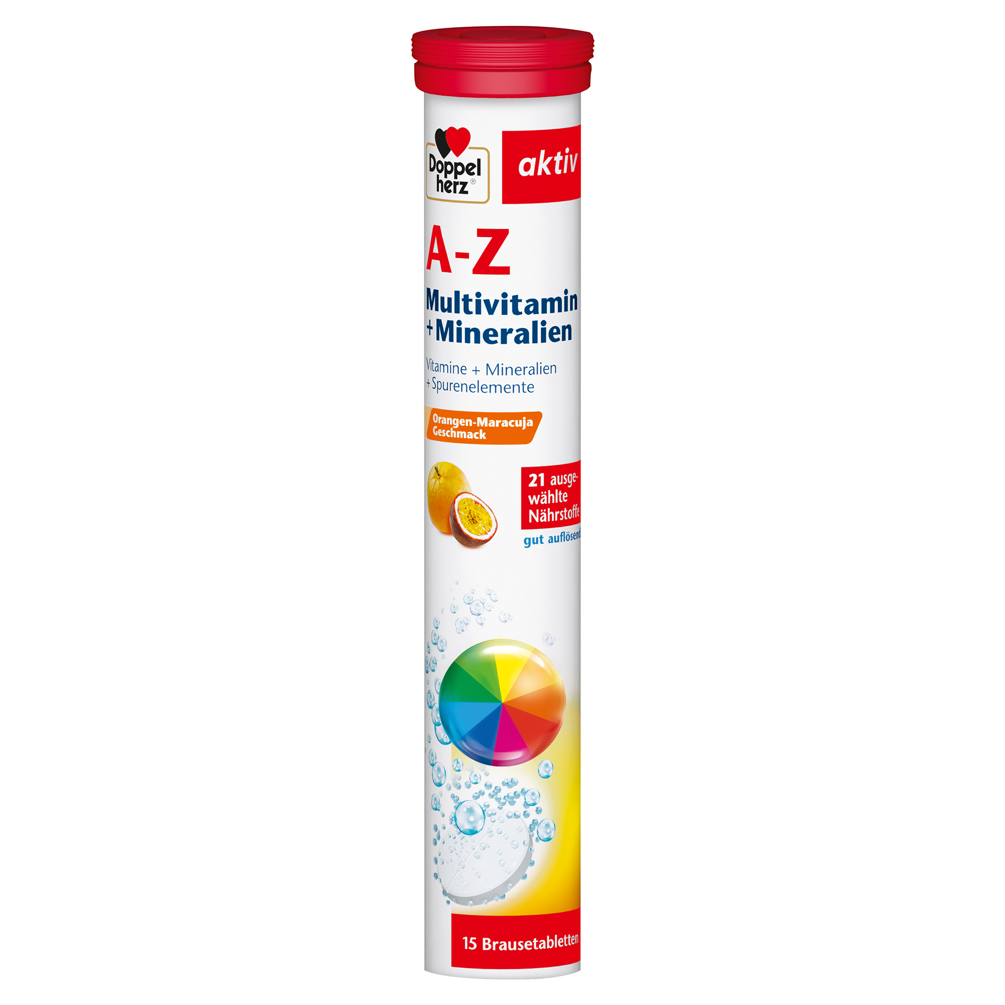 DOPPELHERZ A-Z Multivitamin+Mineralien Brausetabl. Abbildung für DOPPELHERZ A-Z Multivitamin+Mineralien Brausetabl.