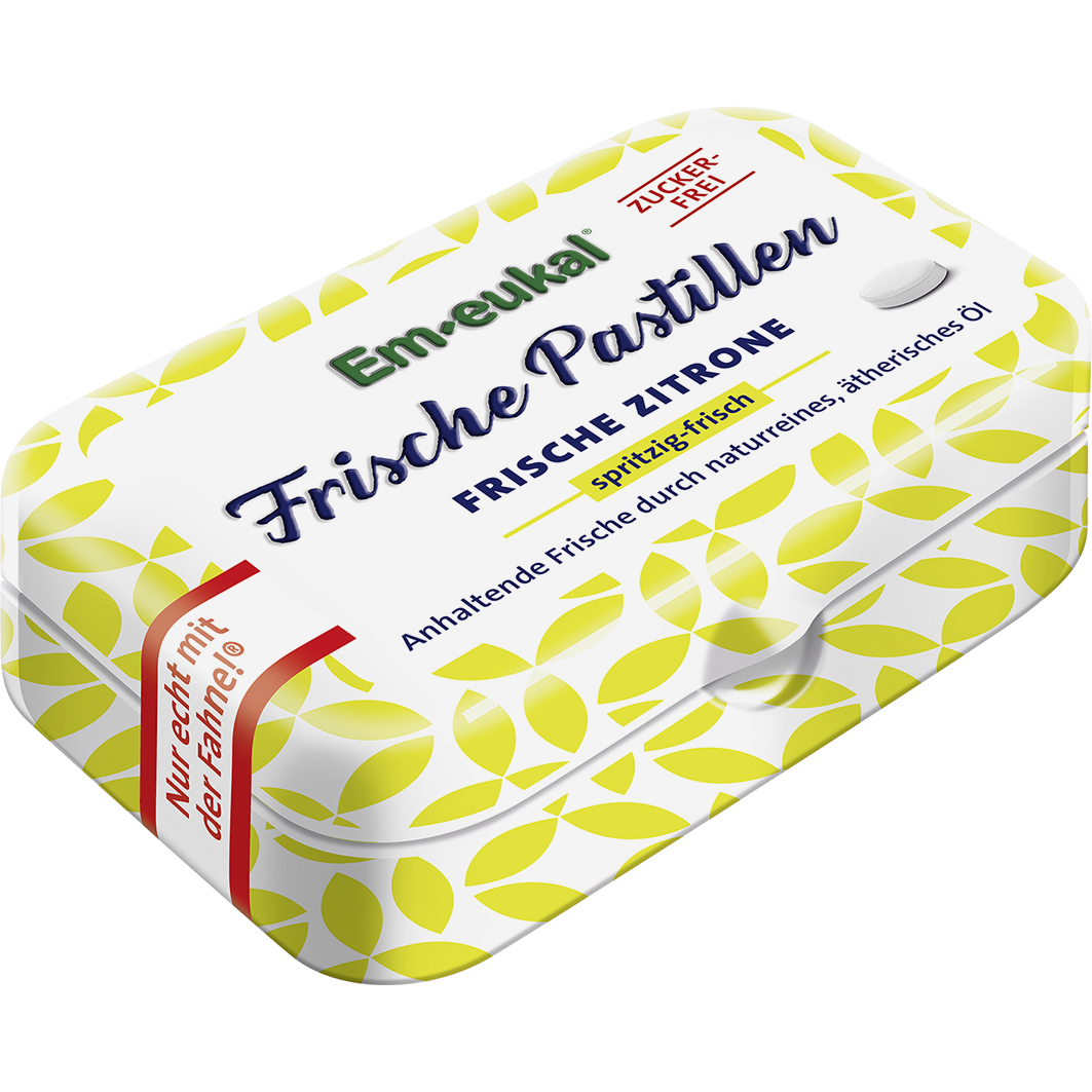 EM-EUKAL Frische Pastillen Zitrone zuckerfrei Abbildung für EM-EUKAL Frische Pastillen Zitrone zuckerfrei
