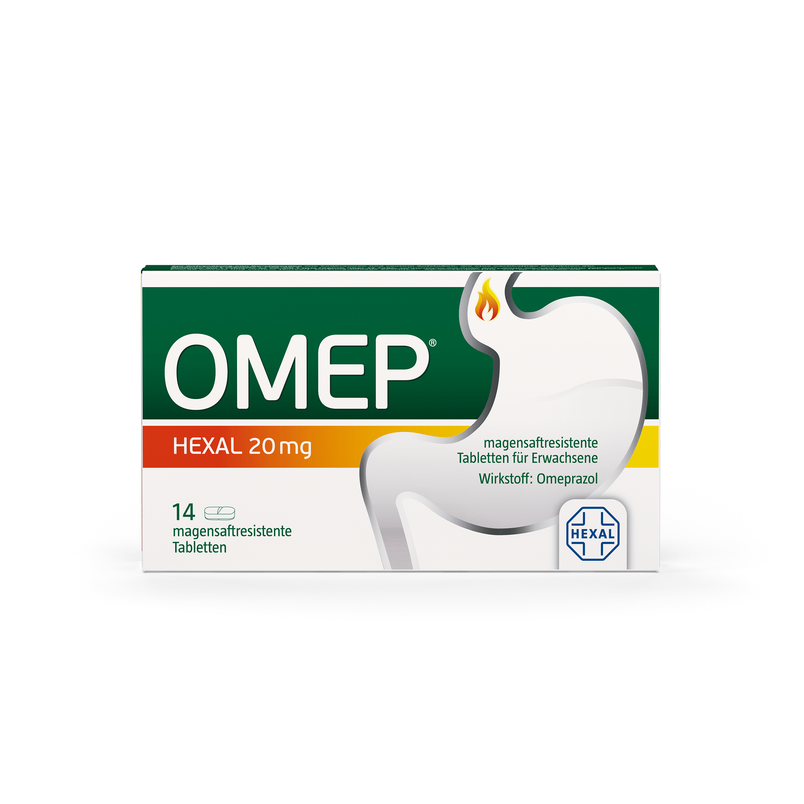 OMEP HEXAL 20 mg magensaftresistente Tabletten Abbildung für OMEP HEXAL 20 mg magensaftresistente Tabletten