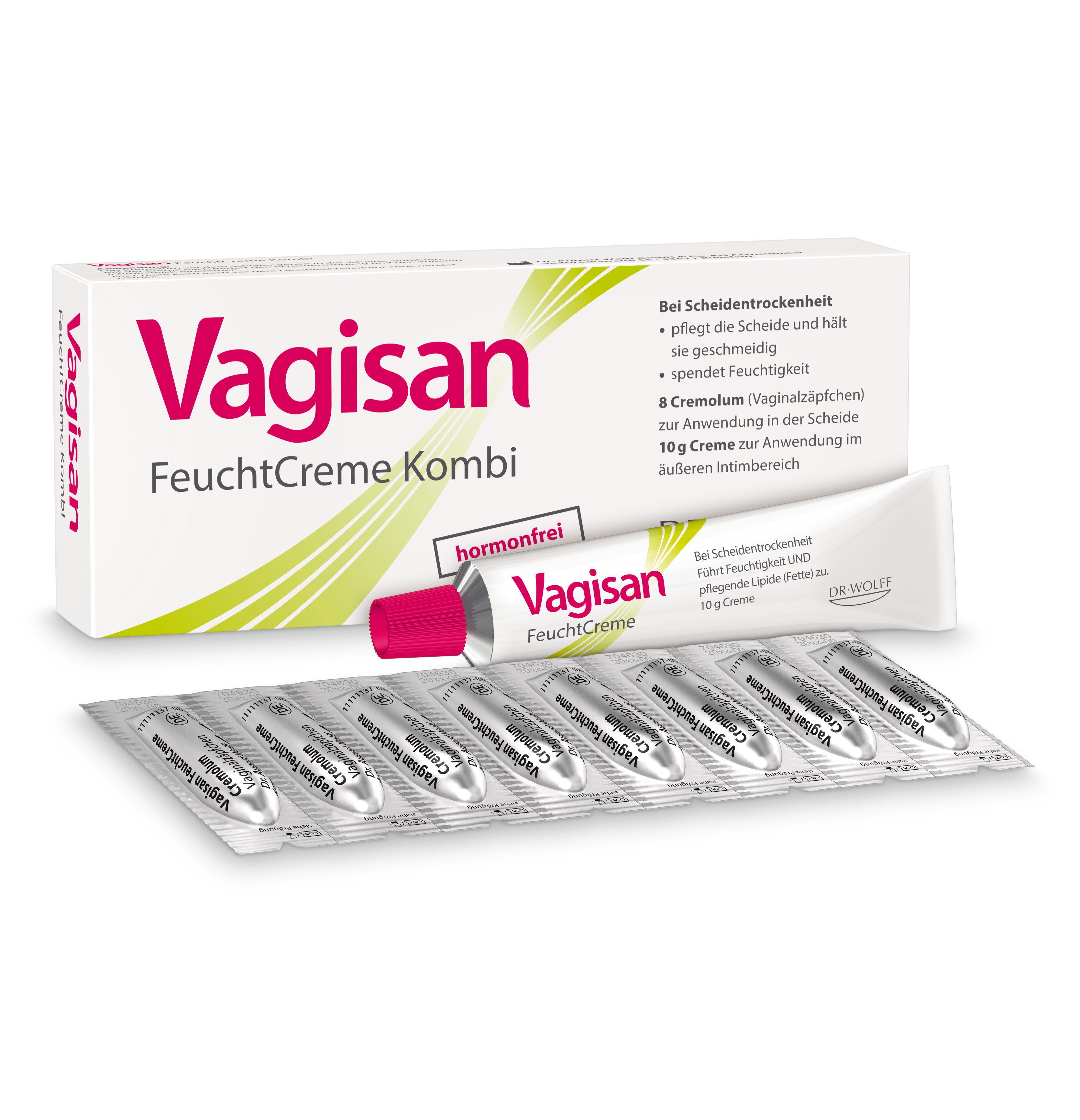 VAGISAN FeuchtCreme Kombi 8 Ovula+10 g Creme Abbildung für VAGISAN FeuchtCreme Kombi 8 Ovula+10 g Creme