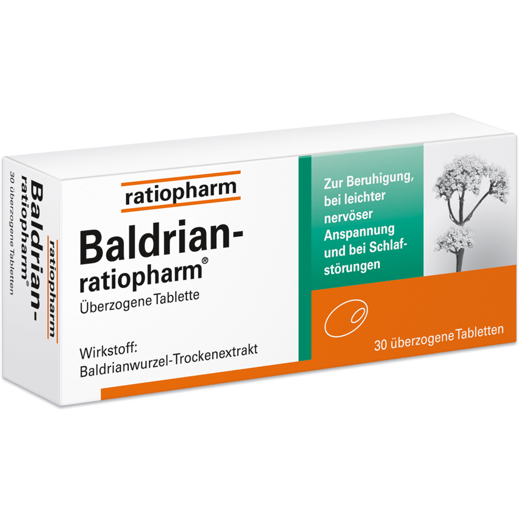 BALDRIAN-RATIOPHARM überzogene Tabletten Abbildung für BALDRIAN-RATIOPHARM überzogene Tabletten