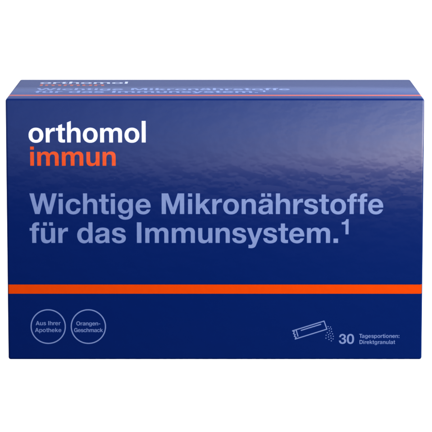 ORTHOMOL Immun Direktgranulat Orange Abbildung für ORTHOMOL Immun Direktgranulat Orange