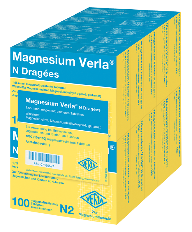 Magnesium Verla® N Dragées Abbildung für Magnesium Verla® N Dragées