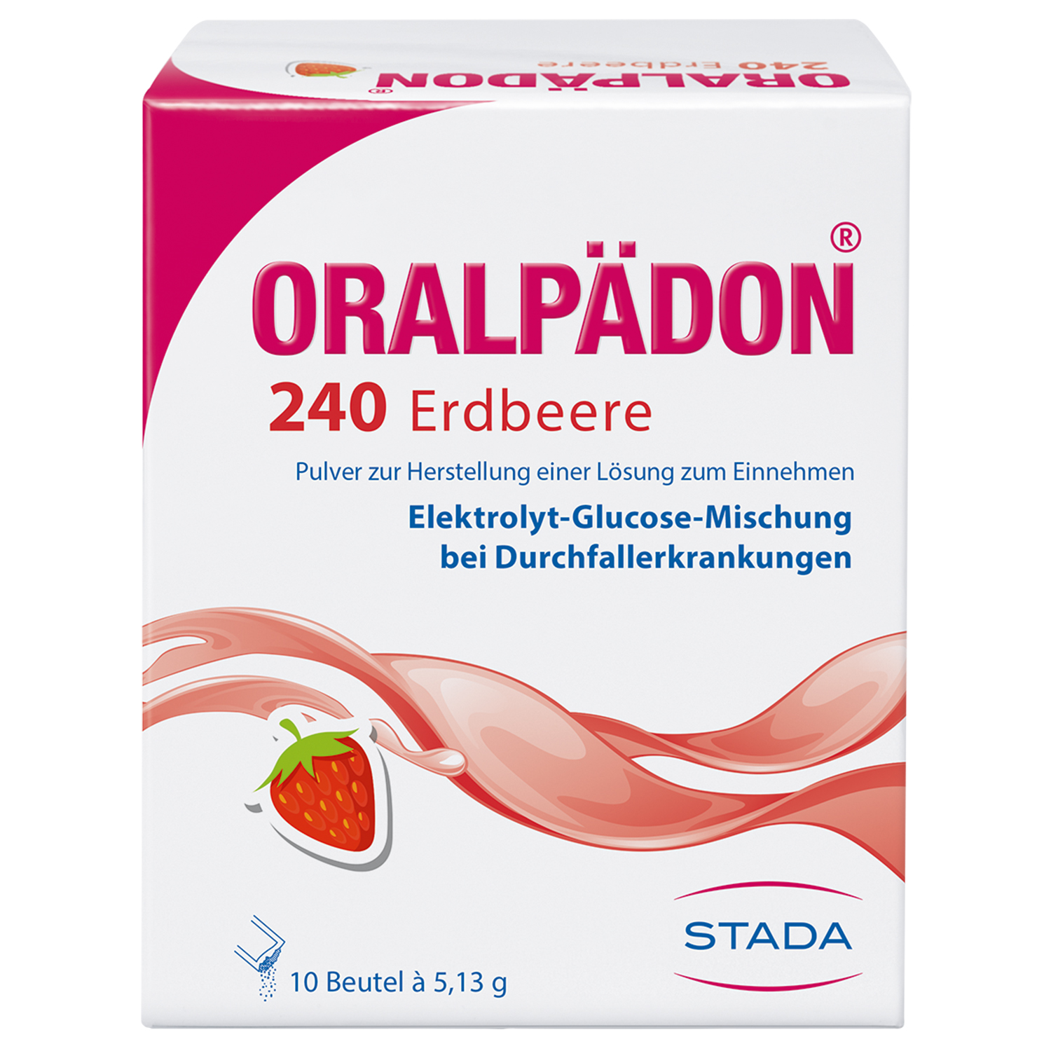 ORALPÄDON 240 Erdbeere Btl. Pulver Abbildung für ORALPÄDON 240 Erdbeere Btl. Pulver