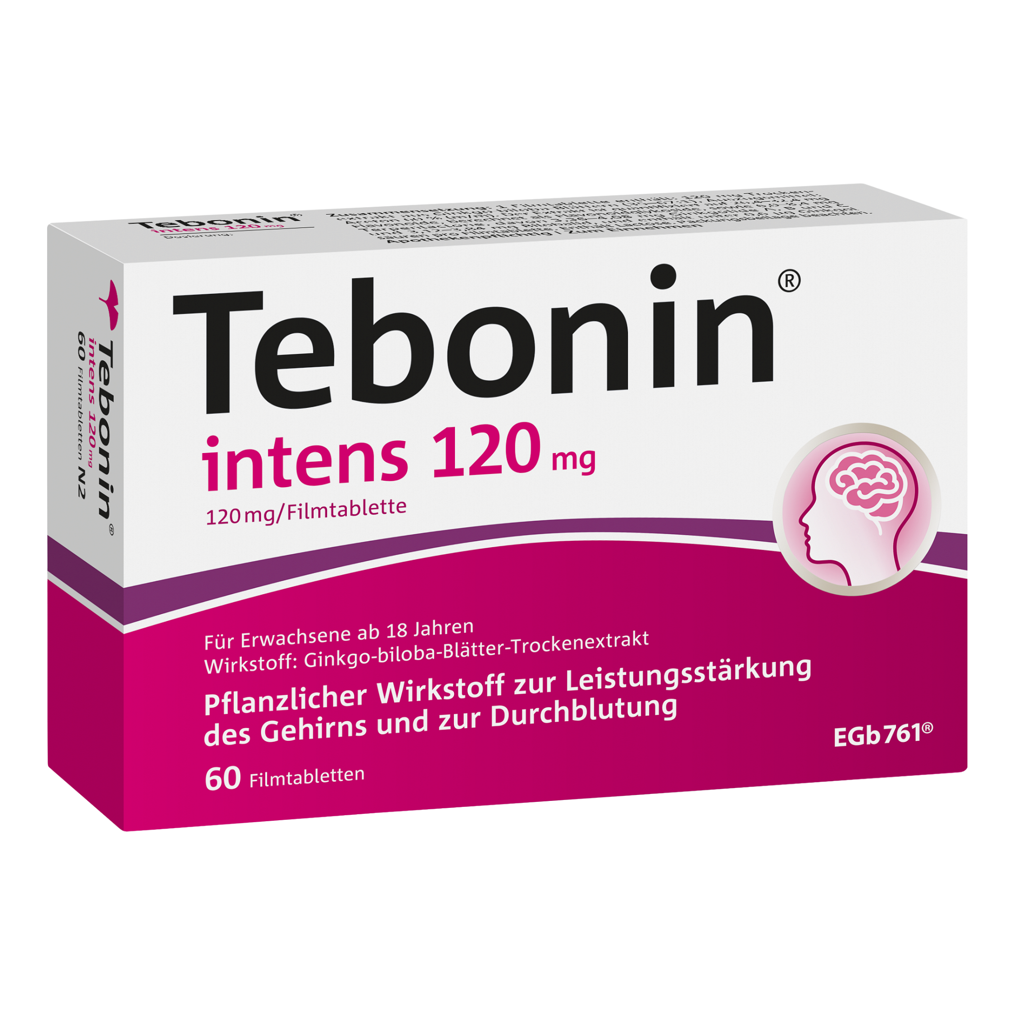 TEBONIN intens 120 mg Filmtabletten Abbildung für TEBONIN intens 120 mg Filmtabletten