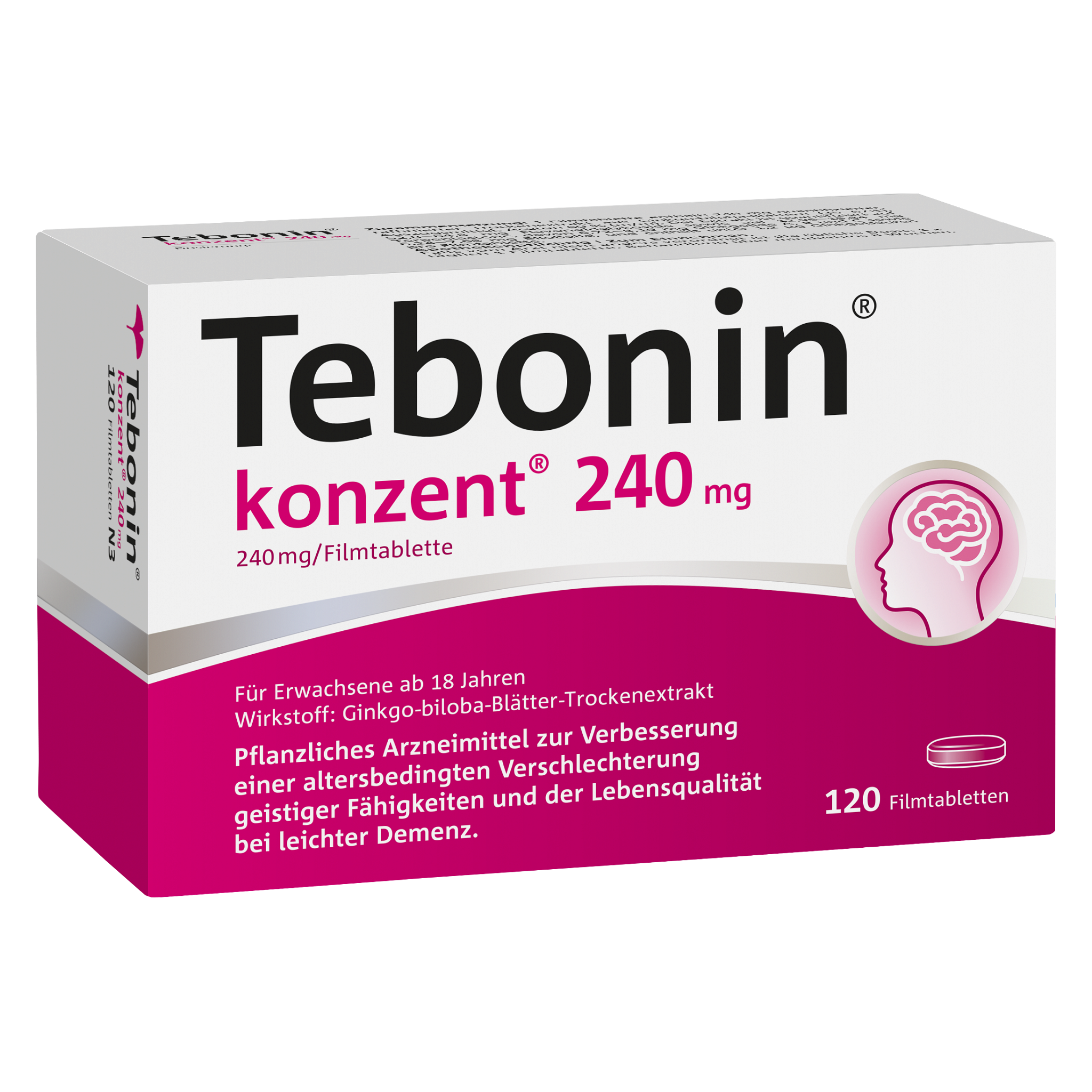 TEBONIN konzent 240 mg Filmtabletten Abbildung für TEBONIN konzent 240 mg Filmtabletten