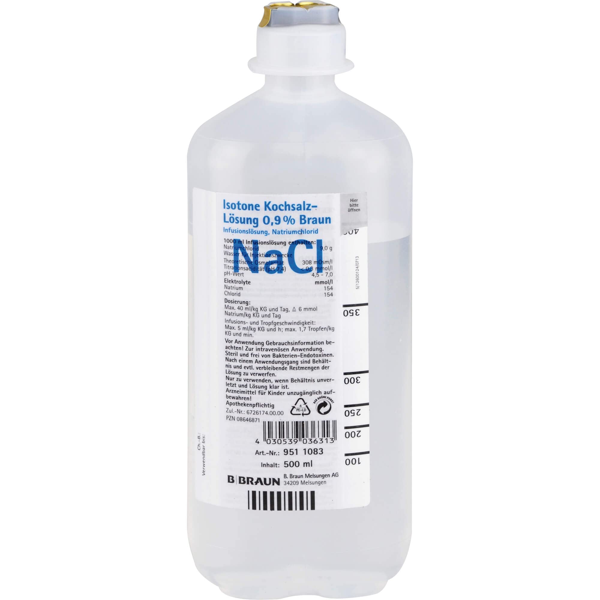 ISOTONE Kochsalz-Lösung 0,9% Braun Ecoflac Plus Abbildung für ISOTONE Kochsalz-Lösung 0,9% Braun Ecoflac Plus