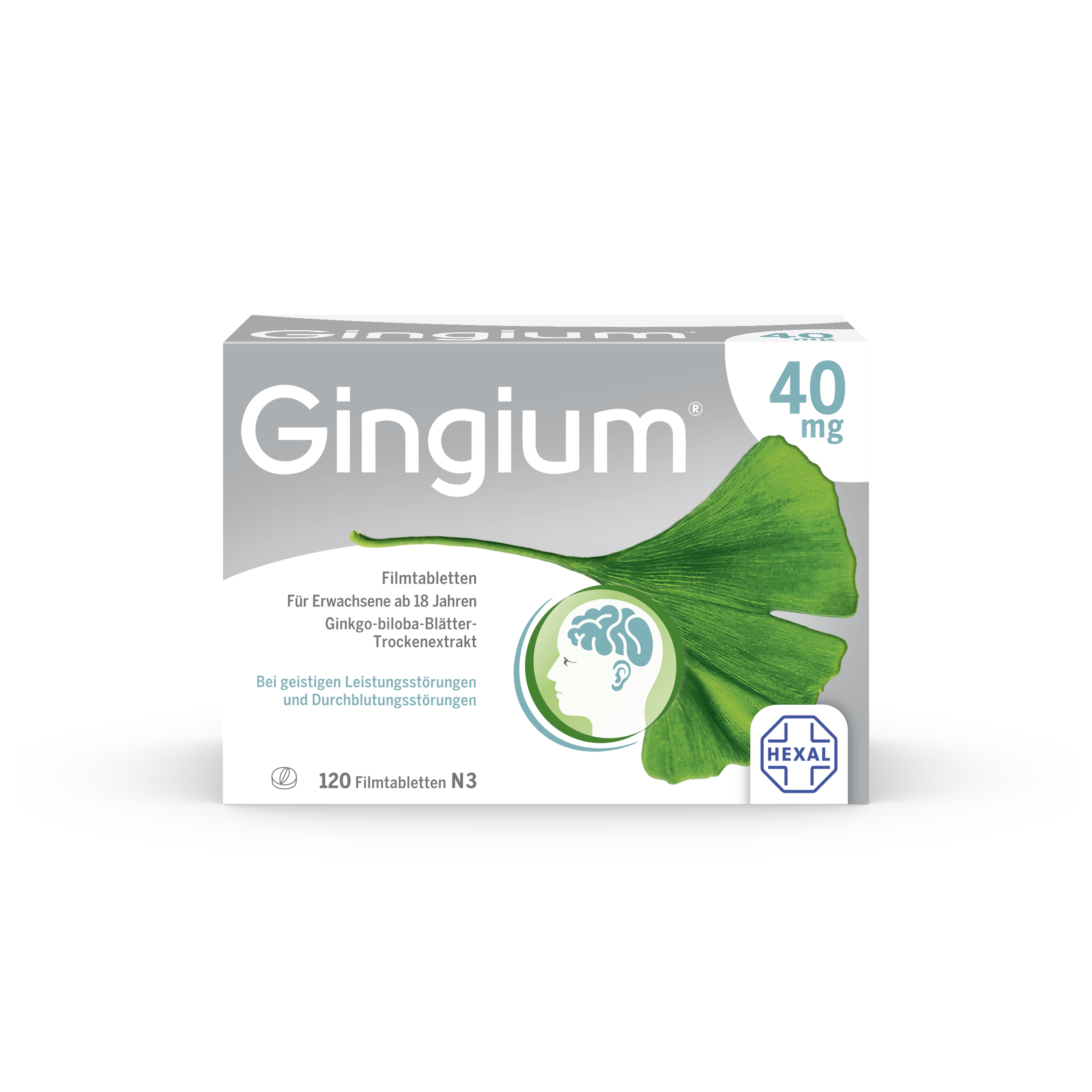 GINGIUM 40 mg Filmtabletten Abbildung für GINGIUM 40 mg Filmtabletten