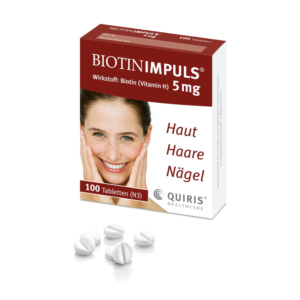 BIOTIN IMPULS 5 mg Tabletten Abbildung für BIOTIN IMPULS 5 mg Tabletten