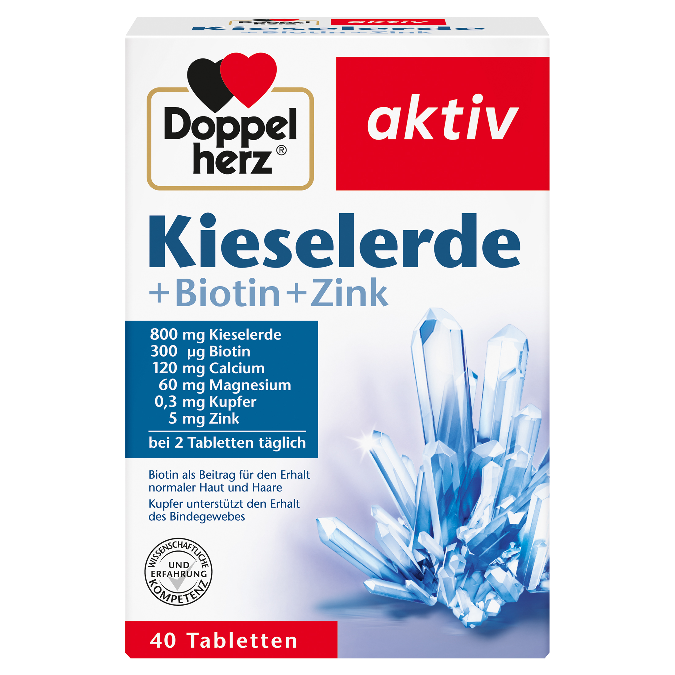 DOPPELHERZ Kieselerde+Biotin+Zink Tabletten Abbildung für DOPPELHERZ Kieselerde+Biotin+Zink Tabletten