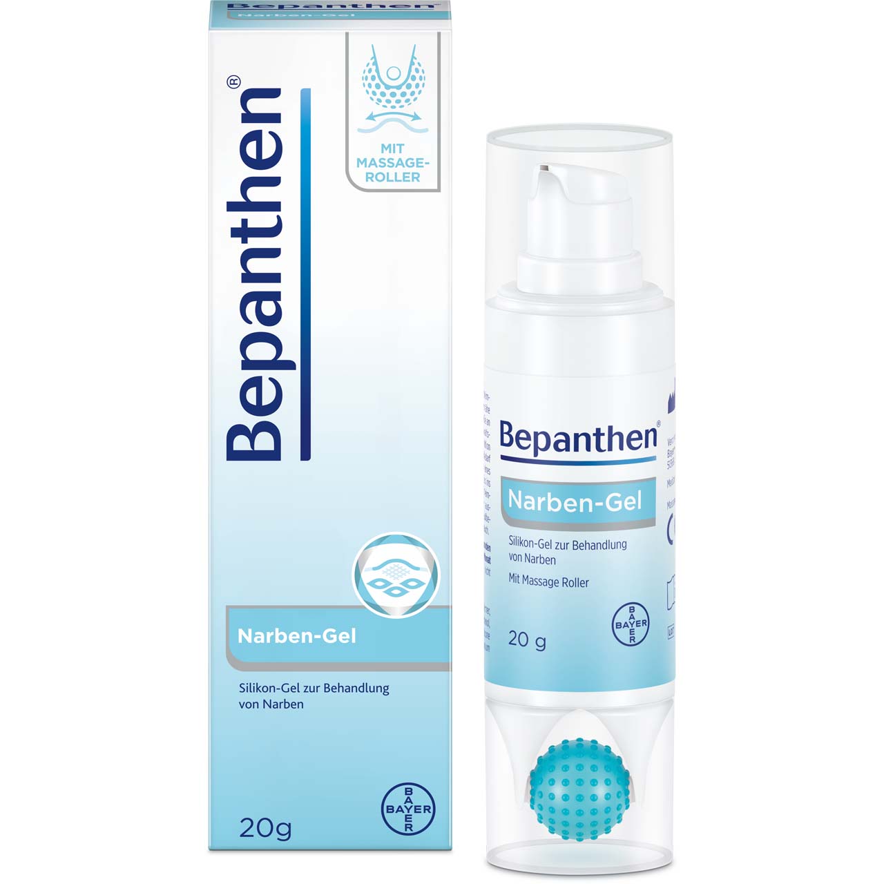 BEPANTHEN Narben-Gel mit Massage-Roller Abbildung für BEPANTHEN Narben-Gel mit Massage-Roller