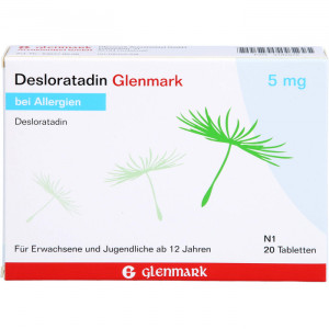 DESLORATADIN Glenmark 5 mg Tabletten Abbildung für DESLORATADIN Glenmark 5 mg Tabletten