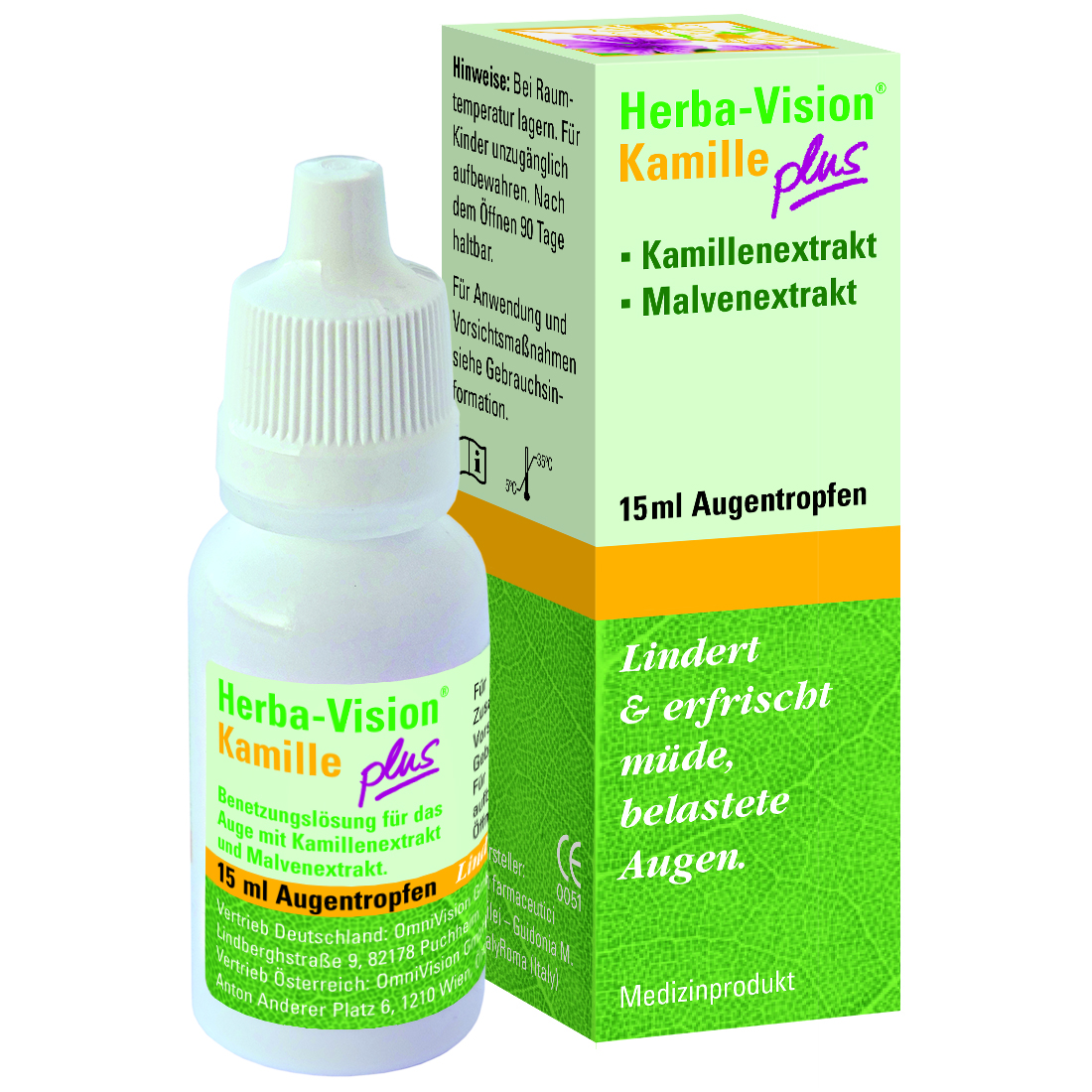 HERBA-VISION Kamille plus Augentropfen Abbildung für HERBA-VISION Kamille plus Augentropfen