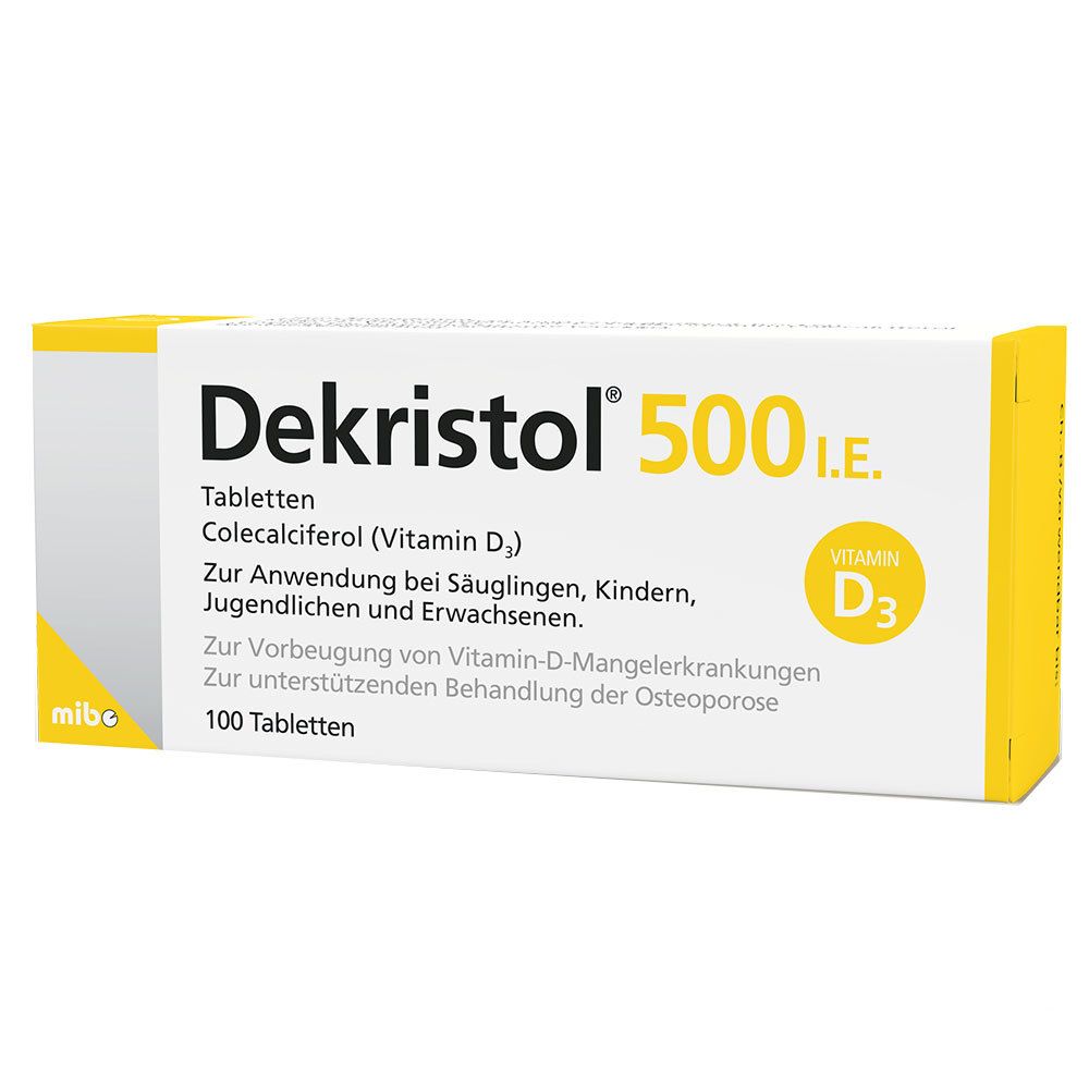 DEKRISTOL 500 I.E. Tabletten Abbildung für DEKRISTOL 500 I.E. Tabletten