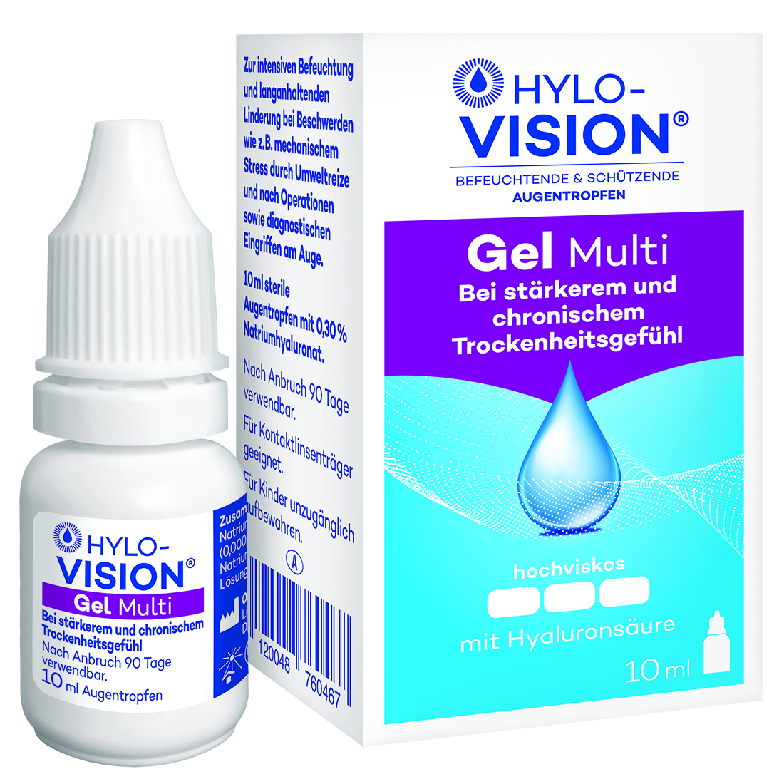 HYLO-VISION Gel multi Augentropfen Abbildung für HYLO-VISION Gel multi Augentropfen