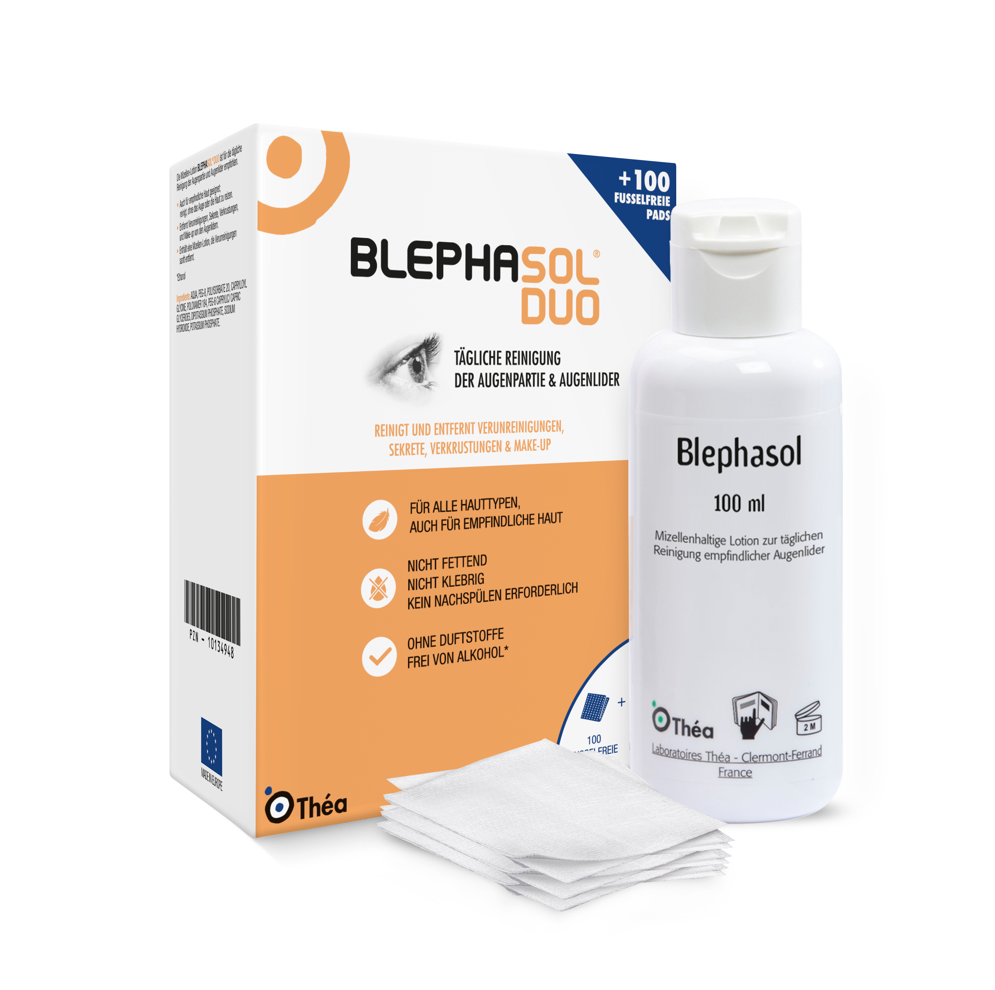 BLEPHASOL Duo 100 ml Lotion+100 Reinigungspads Abbildung für BLEPHASOL Duo 100 ml Lotion+100 Reinigungspads