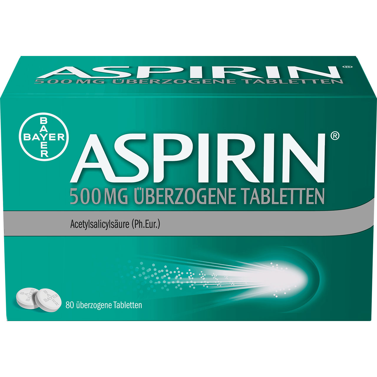 ASPIRIN 500 mg überzogene Tabletten Abbildung für ASPIRIN 500 mg überzogene Tabletten