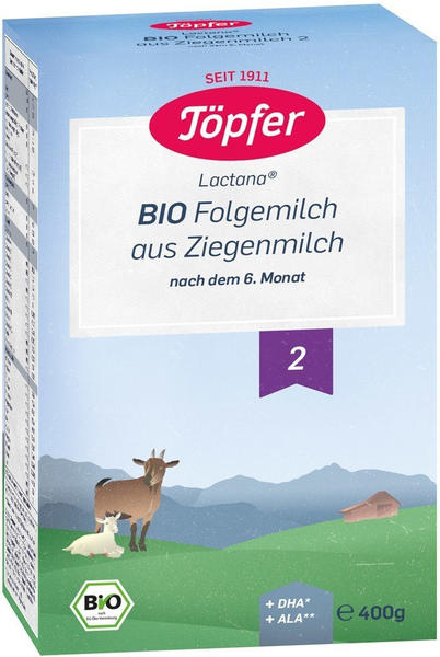 TÖPFER Bio Folgemilch auf Ziegenmilchbasis 2 Abbildung für TÖPFER Bio Folgemilch auf Ziegenmilchbasis 2