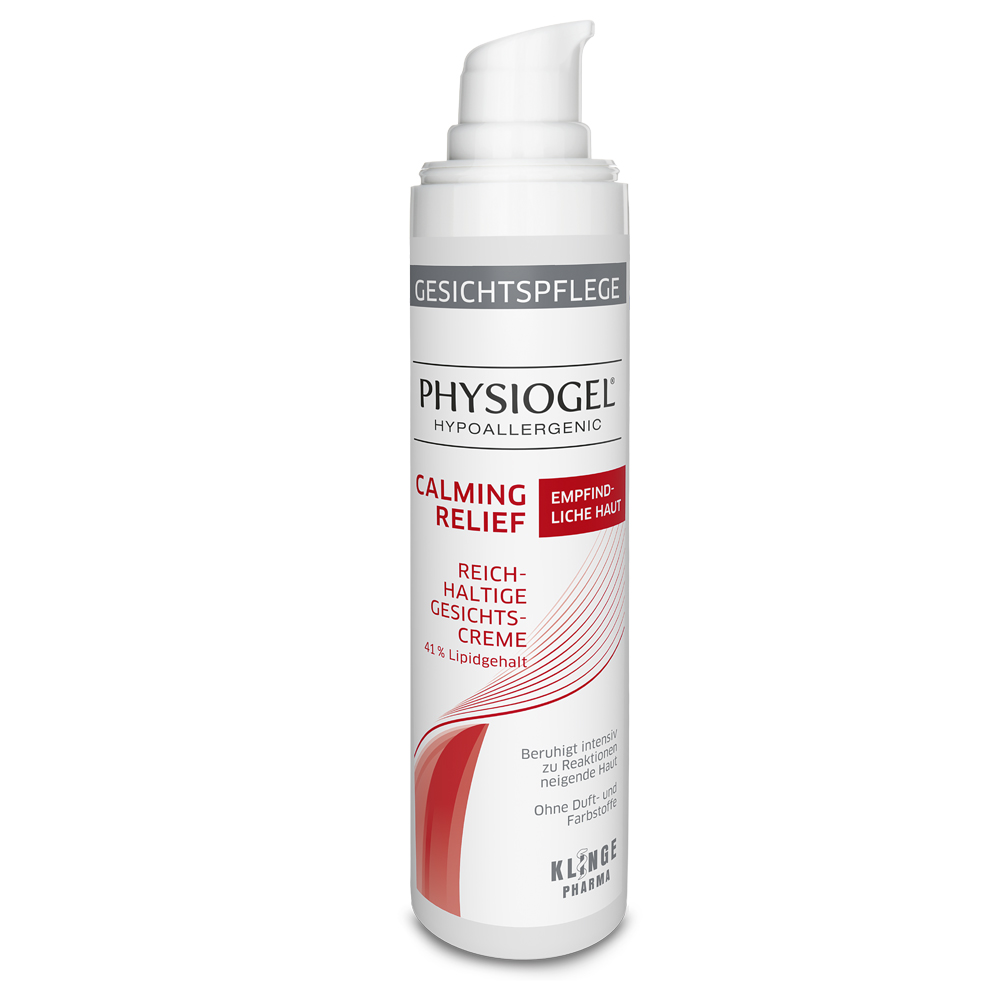 PHYSIOGEL Calming Relief reichhaltige Gesichtscre. Abbildung für PHYSIOGEL Calming Relief reichhaltige Gesichtscre.