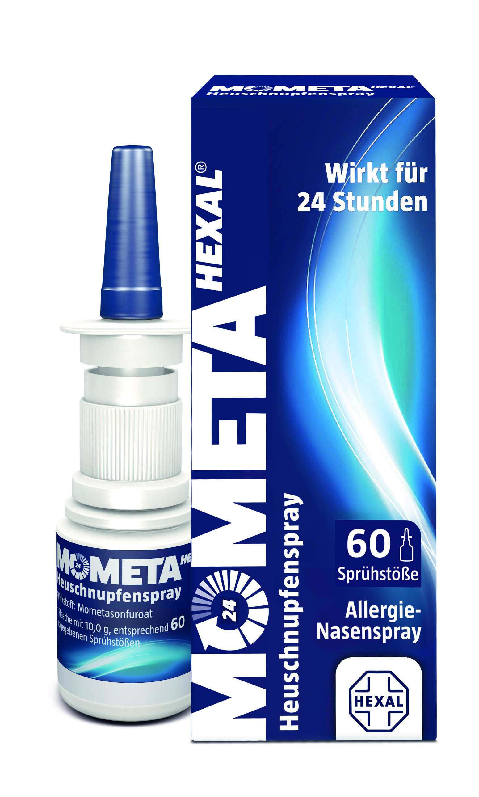 MOMETAHEXAL Heuschnupfenspray 50μg/Spr.60 Spr.St. Abbildung für MOMETAHEXAL Heuschnupfenspray 50μg/Spr.60 Spr.St.