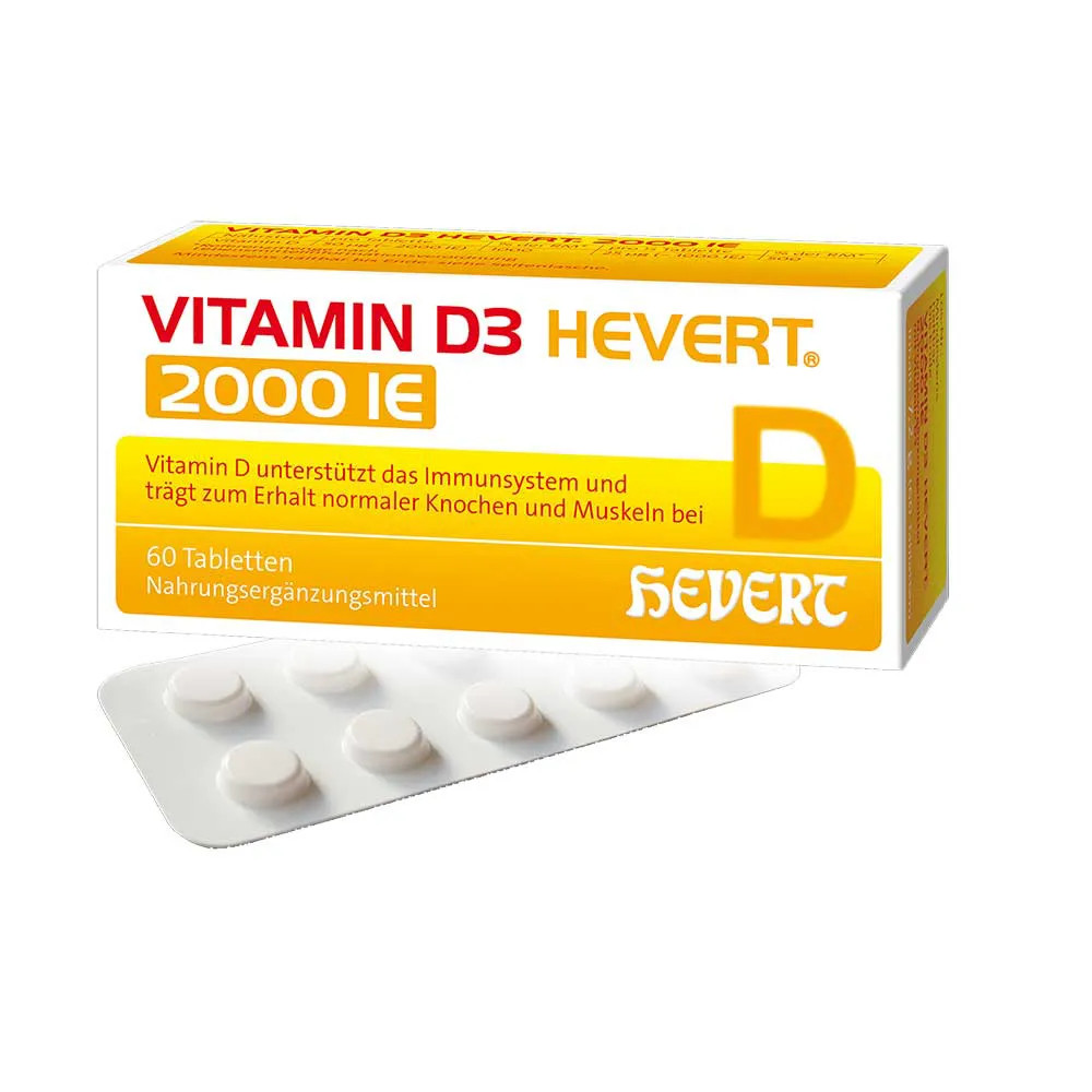 VITAMIN D3 HEVERT 2.000 I.E. Tabletten Abbildung für VITAMIN D3 HEVERT 2.000 I.E. Tabletten