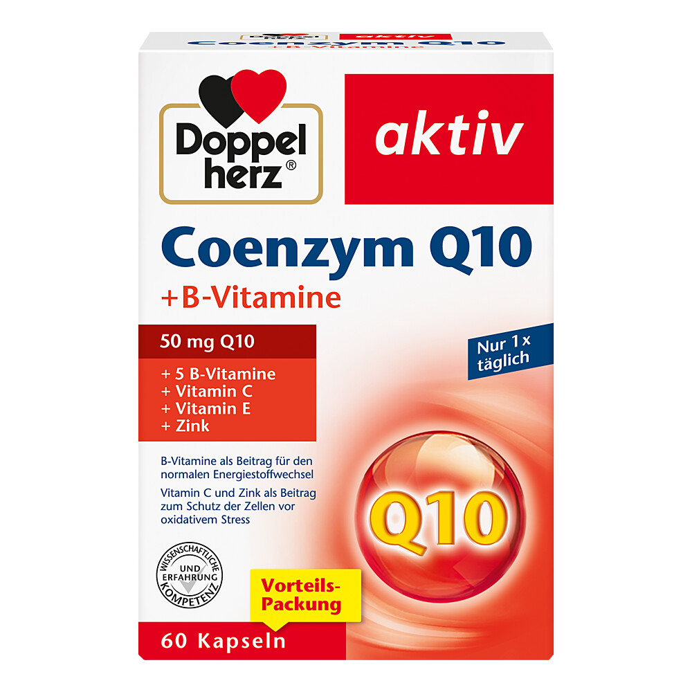 DOPPELHERZ Coenzym Q10+B Vitamine Kapseln Abbildung für DOPPELHERZ Coenzym Q10+B Vitamine Kapseln