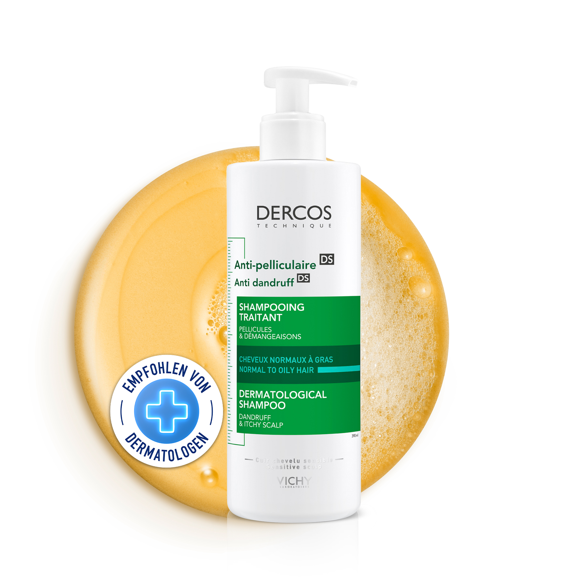 VICHY DERCOS Anti-Schuppen Shampoo fett.Kopfhaut Abbildung für VICHY DERCOS Anti-Schuppen Shampoo fett.Kopfhaut